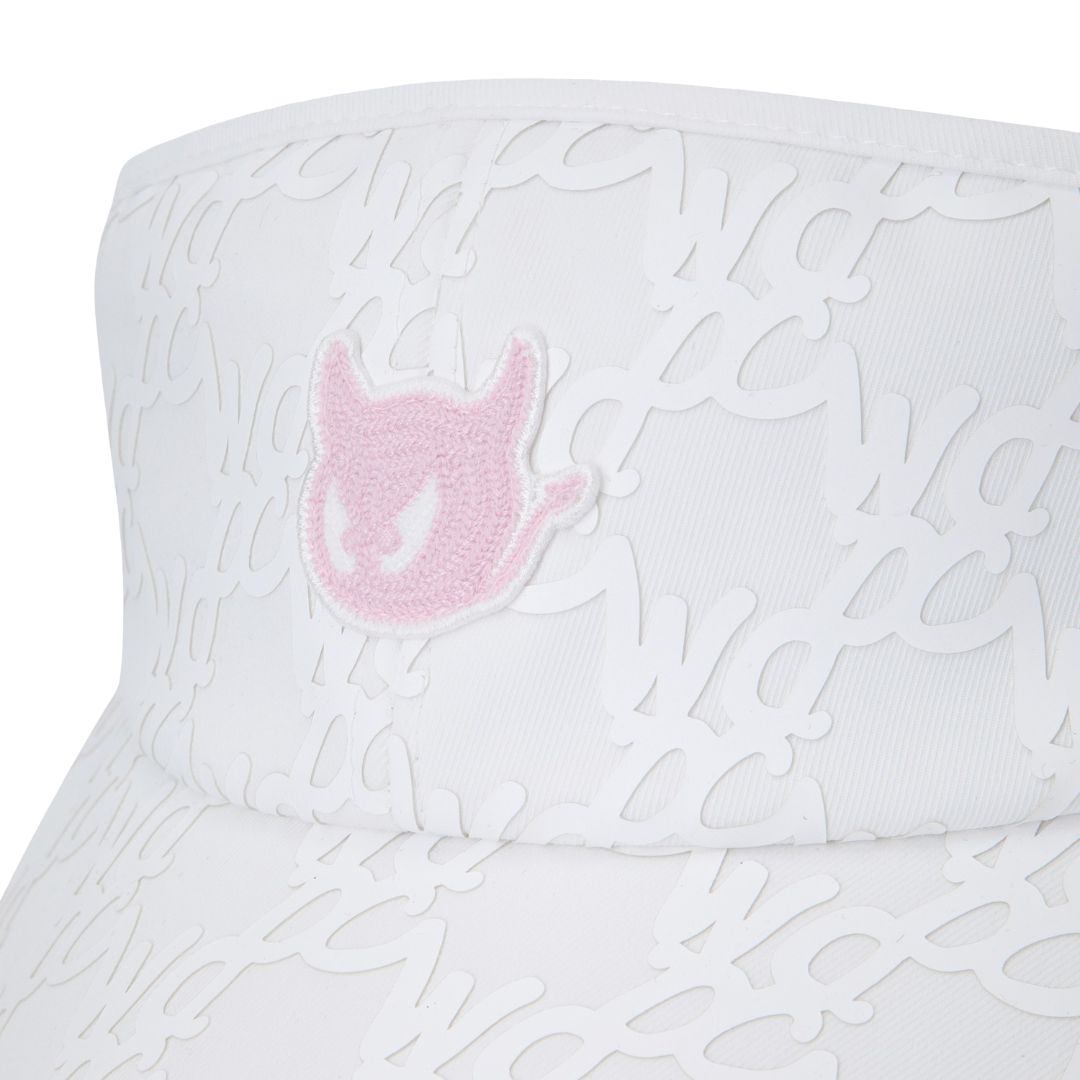 ロゴパターンバイザー ホワイト