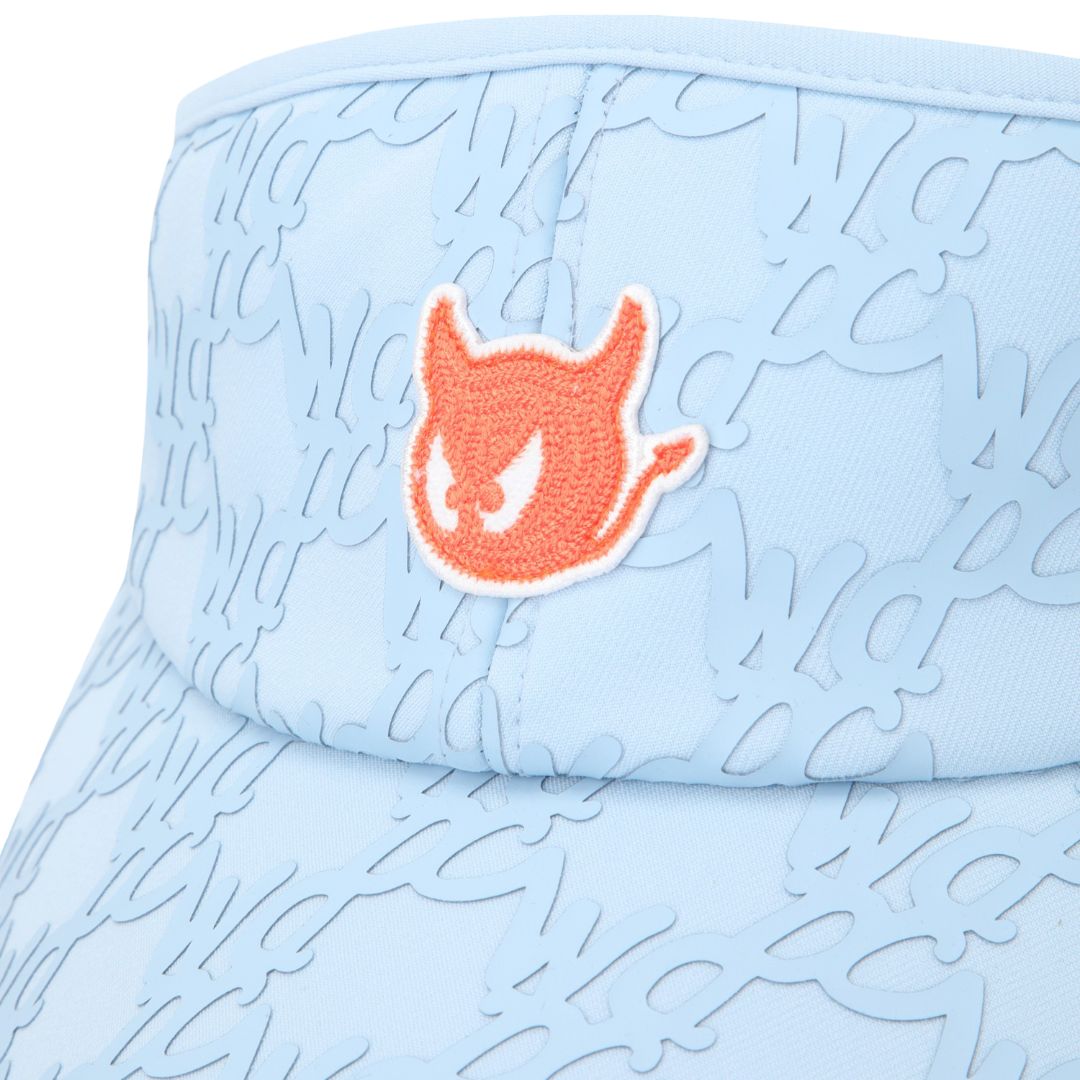 ロゴパターンバイザー ライトブルー