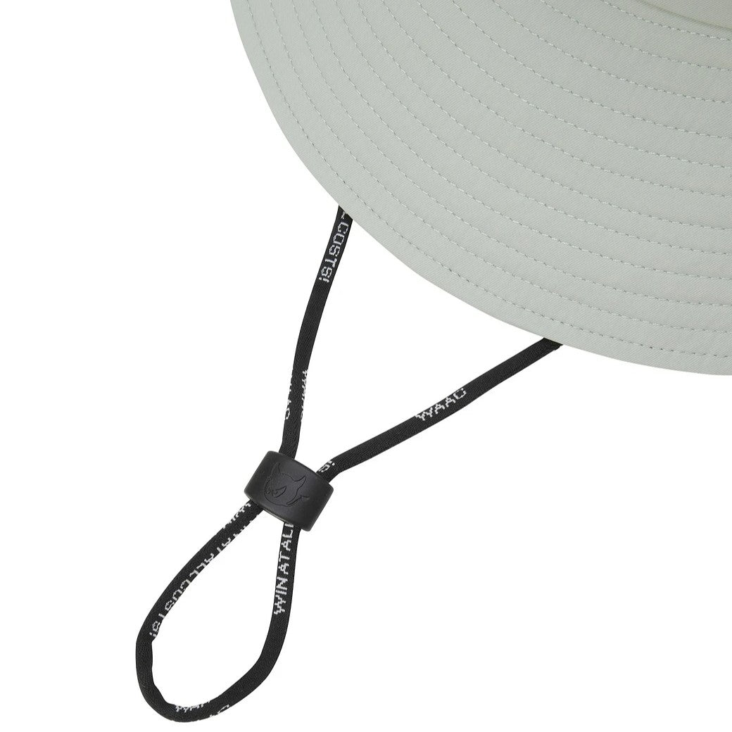 UNISEX COOLMAX ワイドブリム バケットハット カーキ