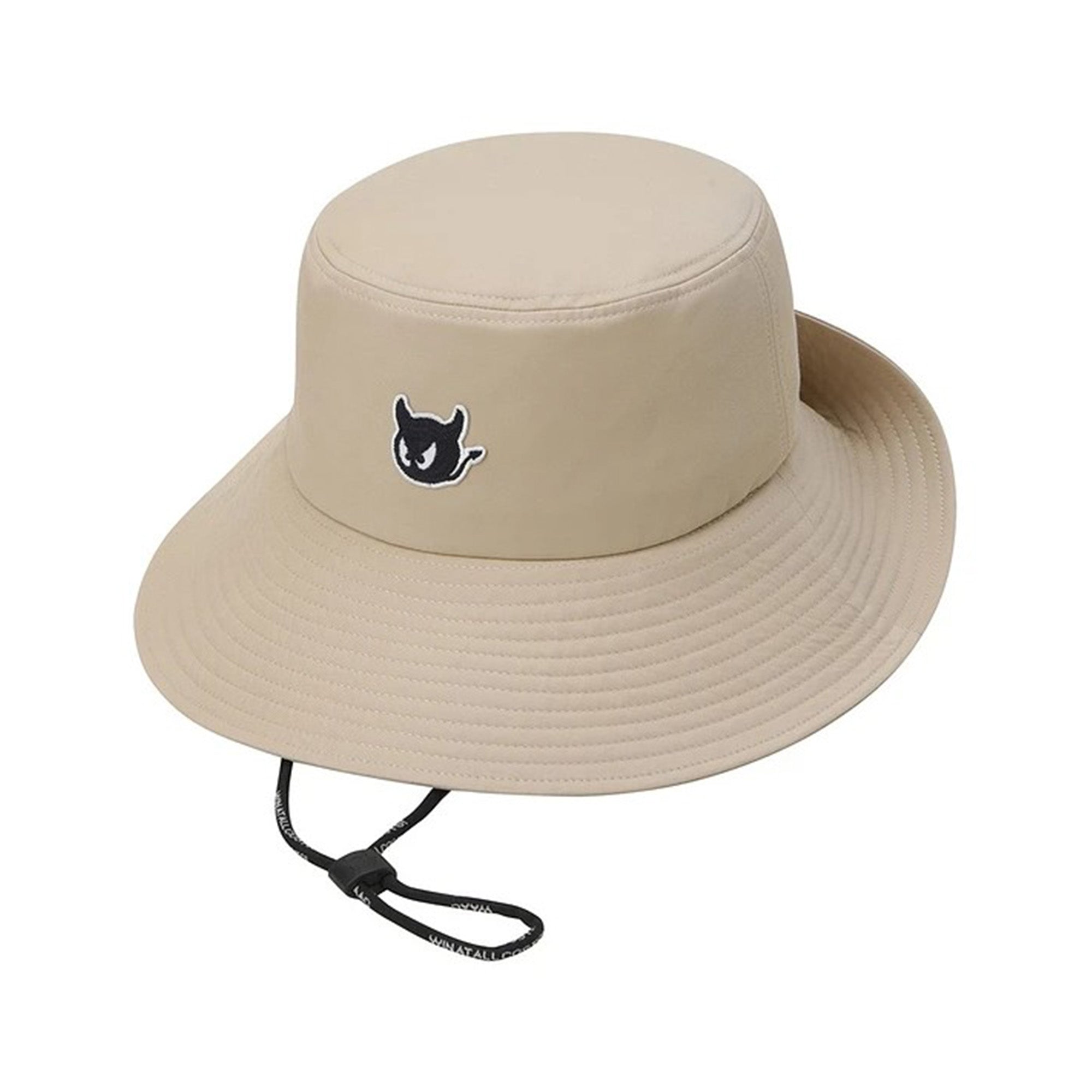 UNISEX COOLMAX ワイドブリム バケットハット ベージュ