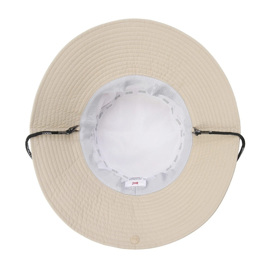 UNISEX COOLMAX ワイドブリム バケットハット ベージュ