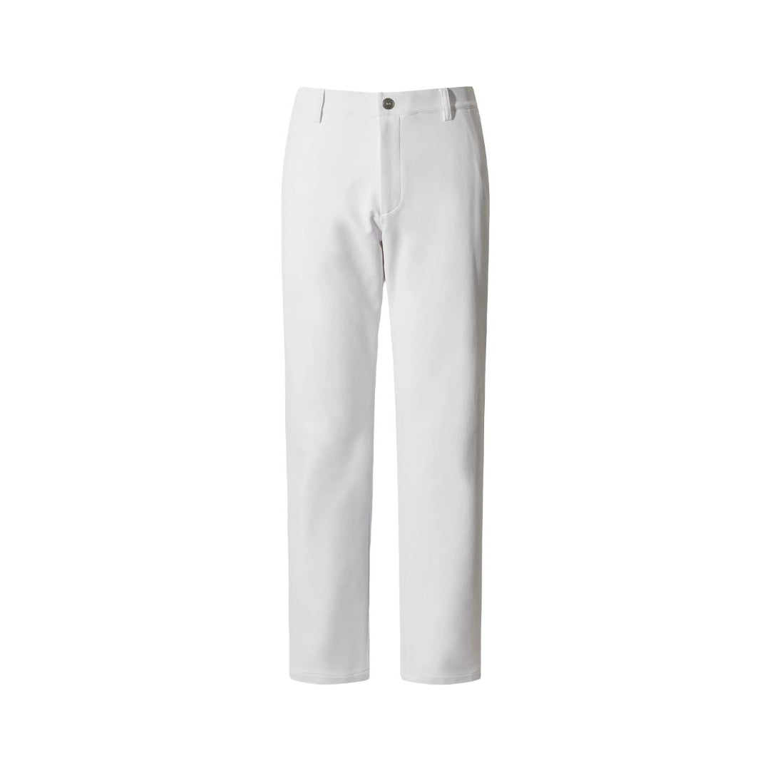 MEN ESSENTIAL ブラッシュド ナイロンストレッチパンツ ホワイト