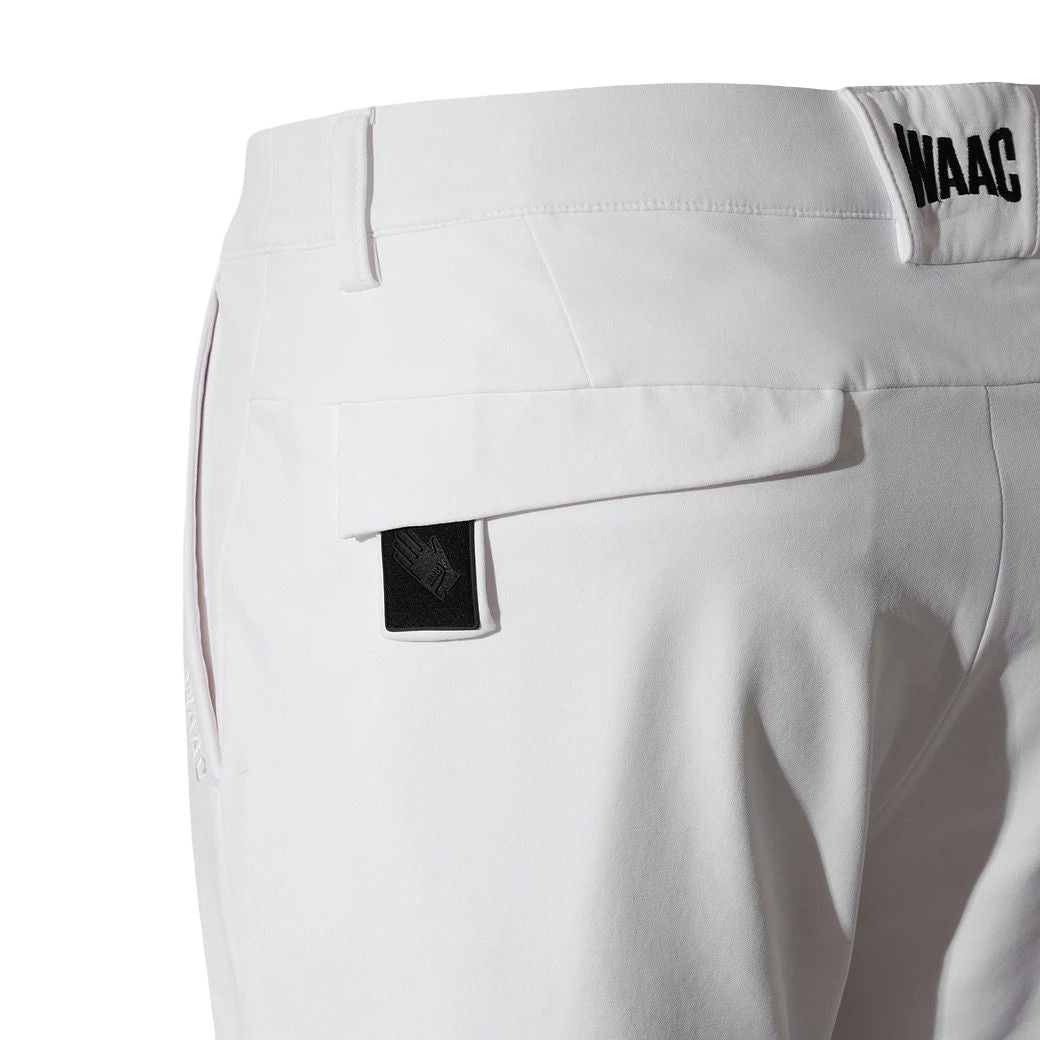 MEN ESSENTIAL ブラッシュド ナイロンストレッチパンツ ホワイト