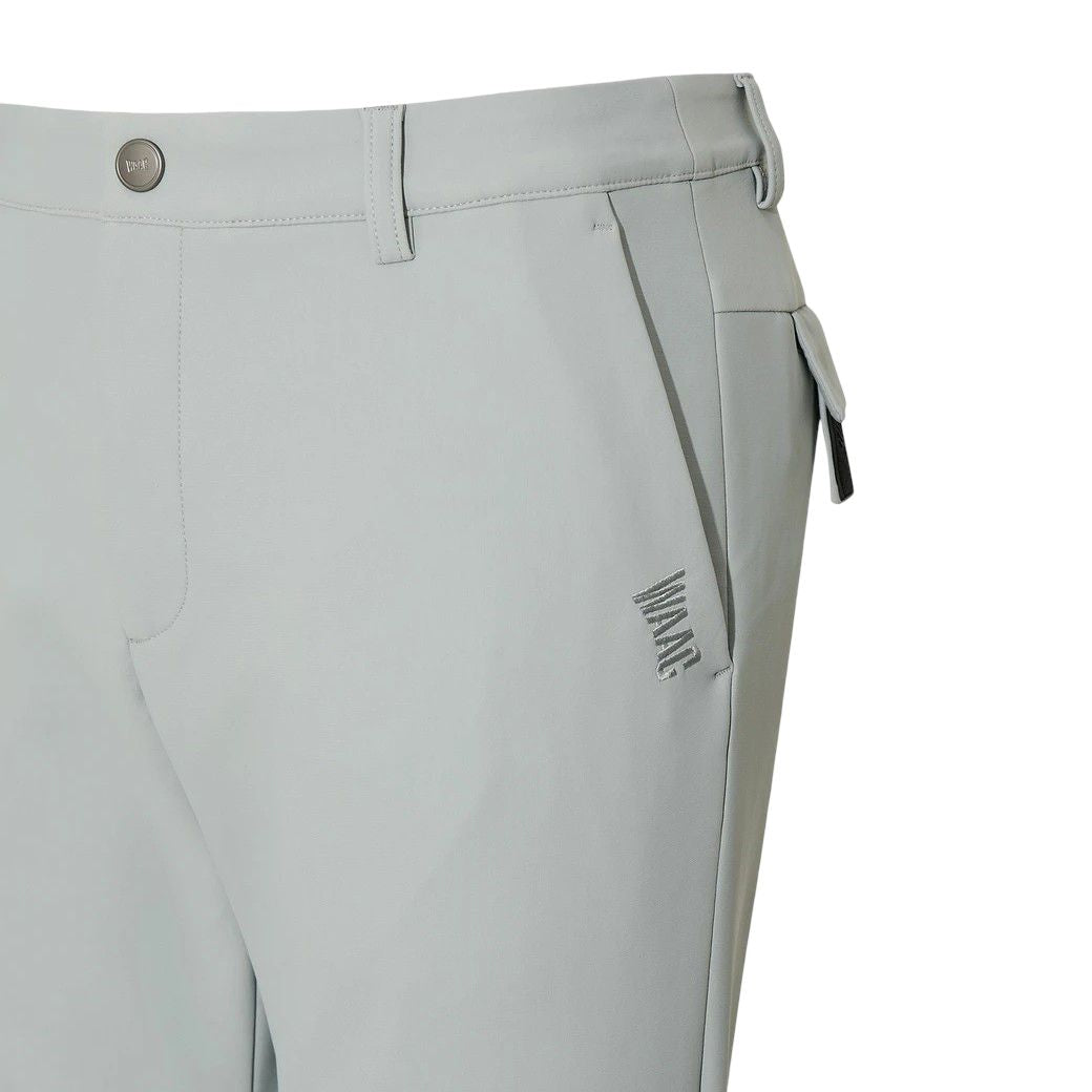 MEN ESSENTIAL ブラッシュド ナイロンストレッチパンツ グレー