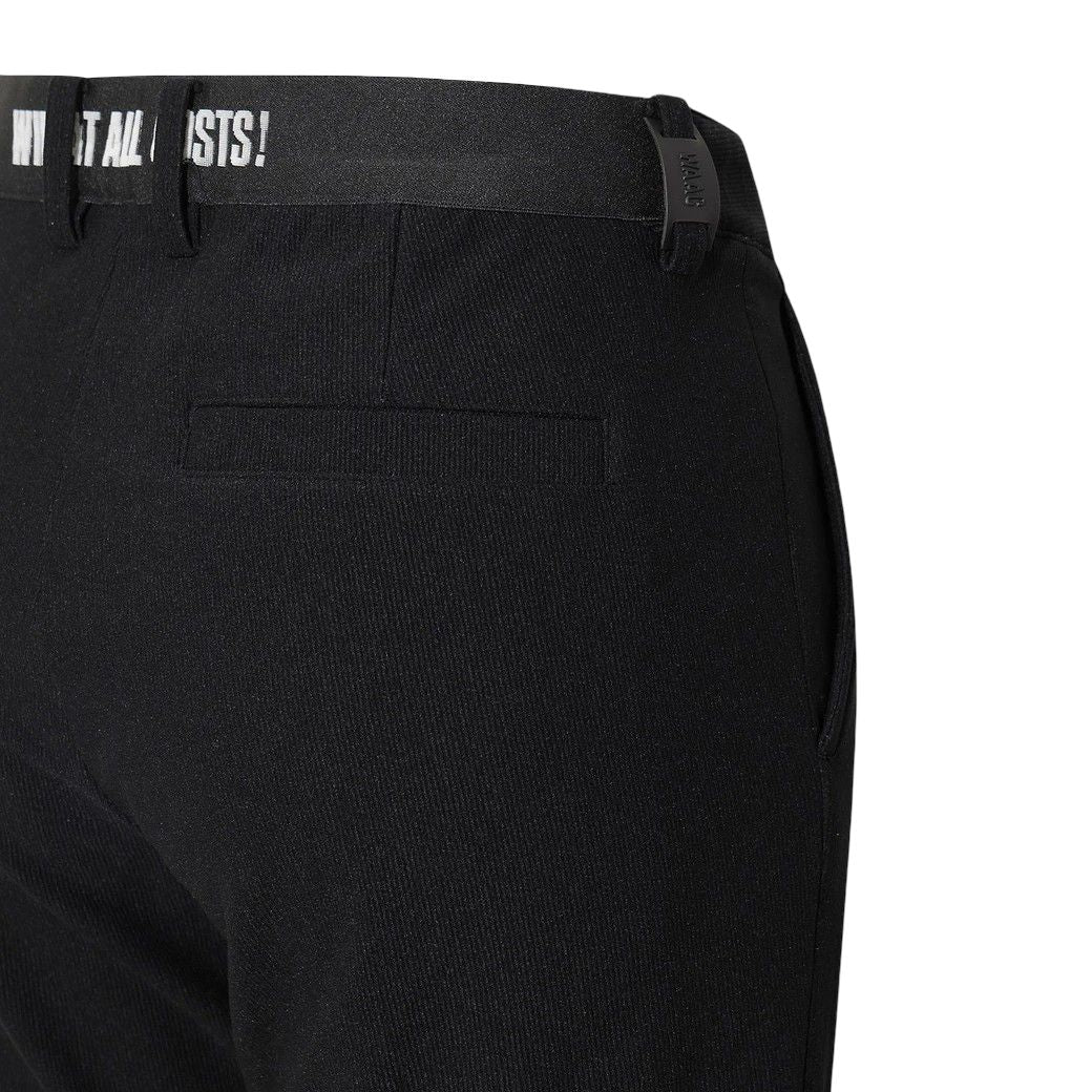 MEN トリコットコーデュロイ ストレッチパンツ ブラック