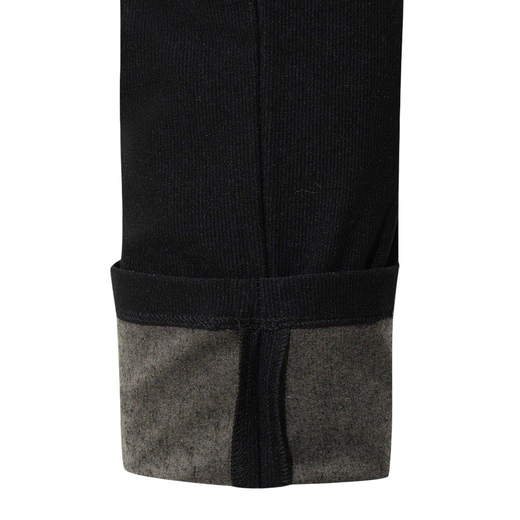 MEN トリコットコーデュロイ ストレッチパンツ ブラック