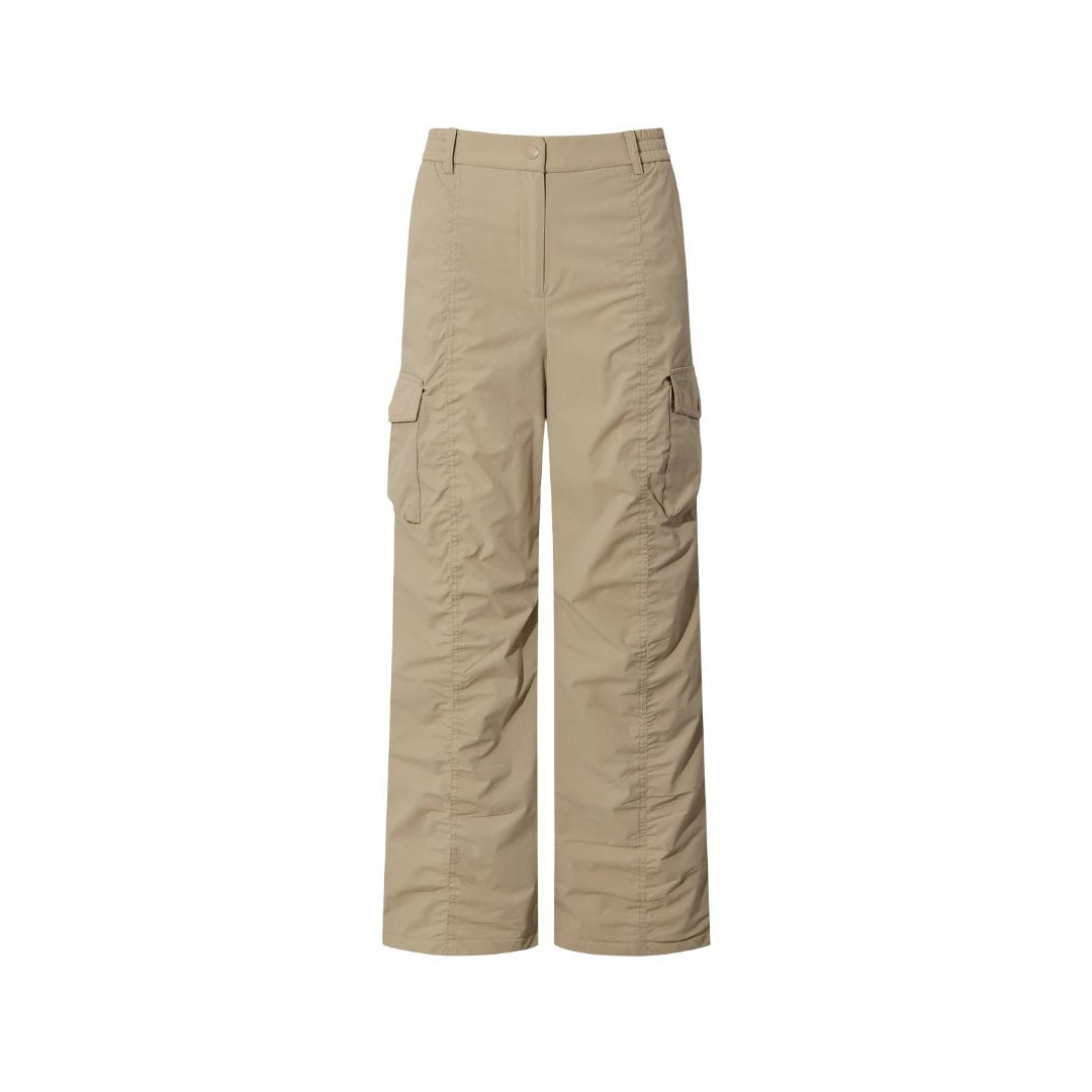 WOMEN Octa lining ワイドパンツ ベージュ