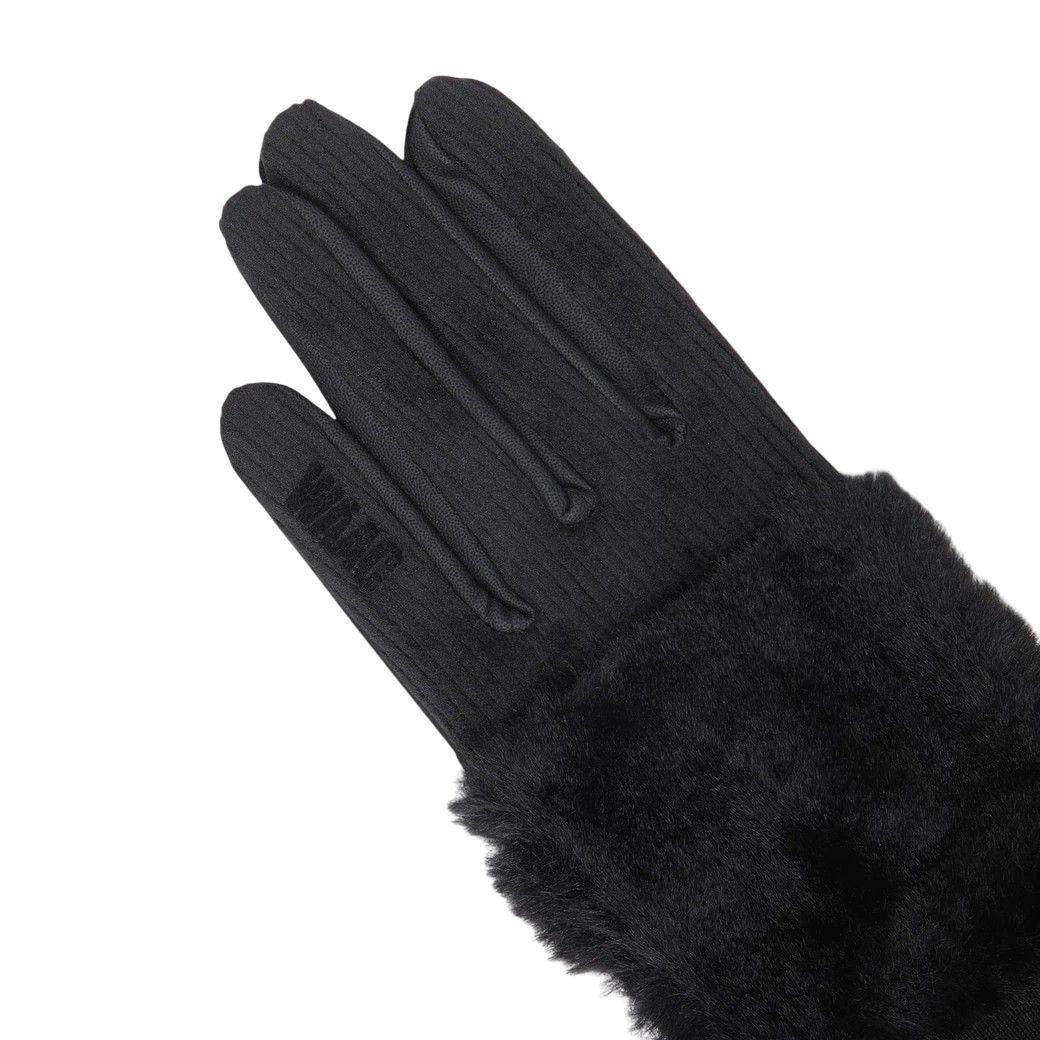 WOMEN Synthetic Leather グローブ ブラック