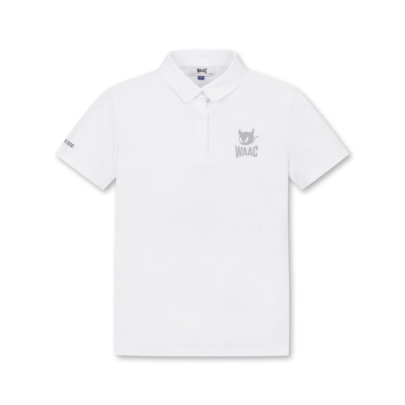 WOMEN ESSENTIAピケポロシャツ ホワイト