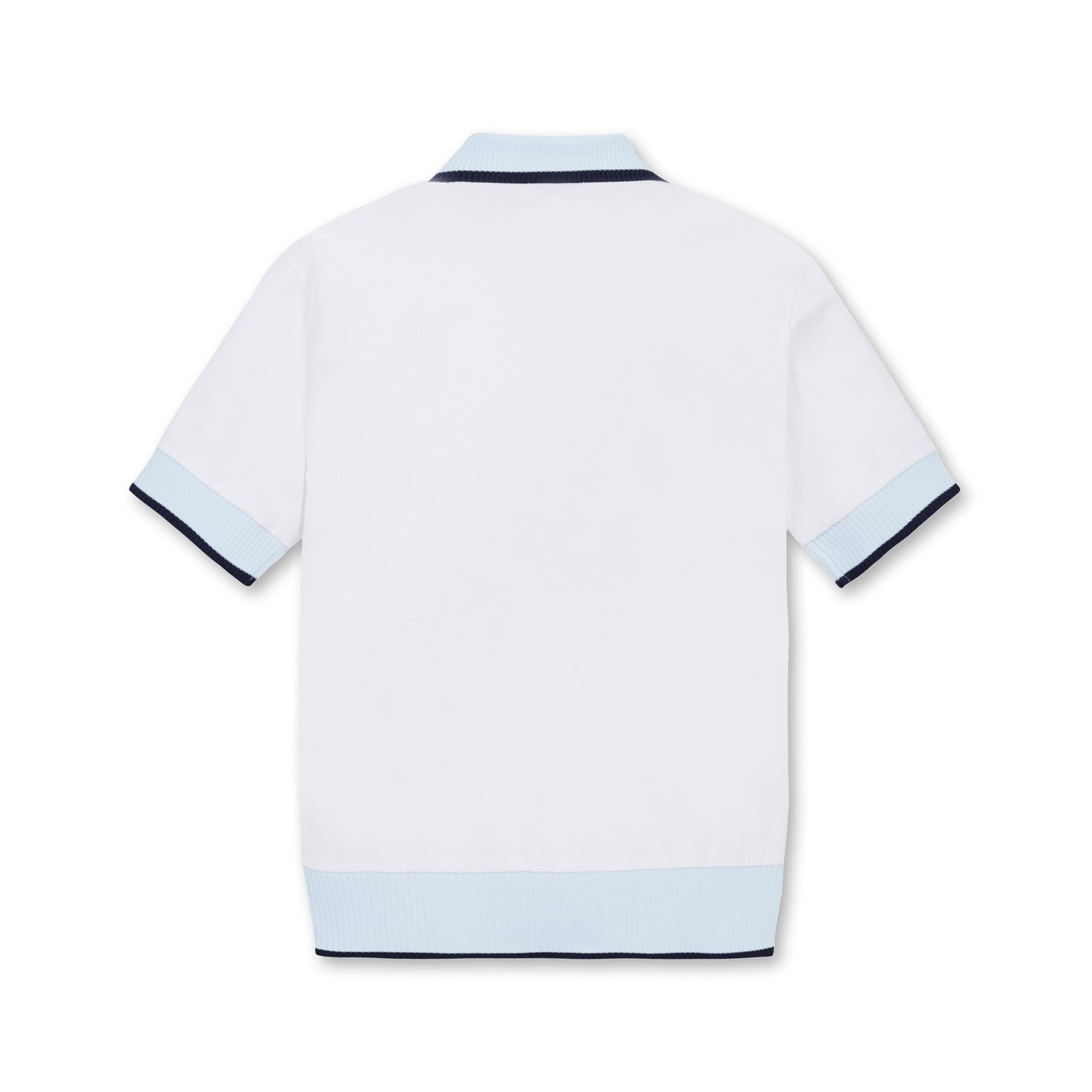 【25SS 新作｜WEB限定】WOMEN リブカラーポロシャツ ホワイト