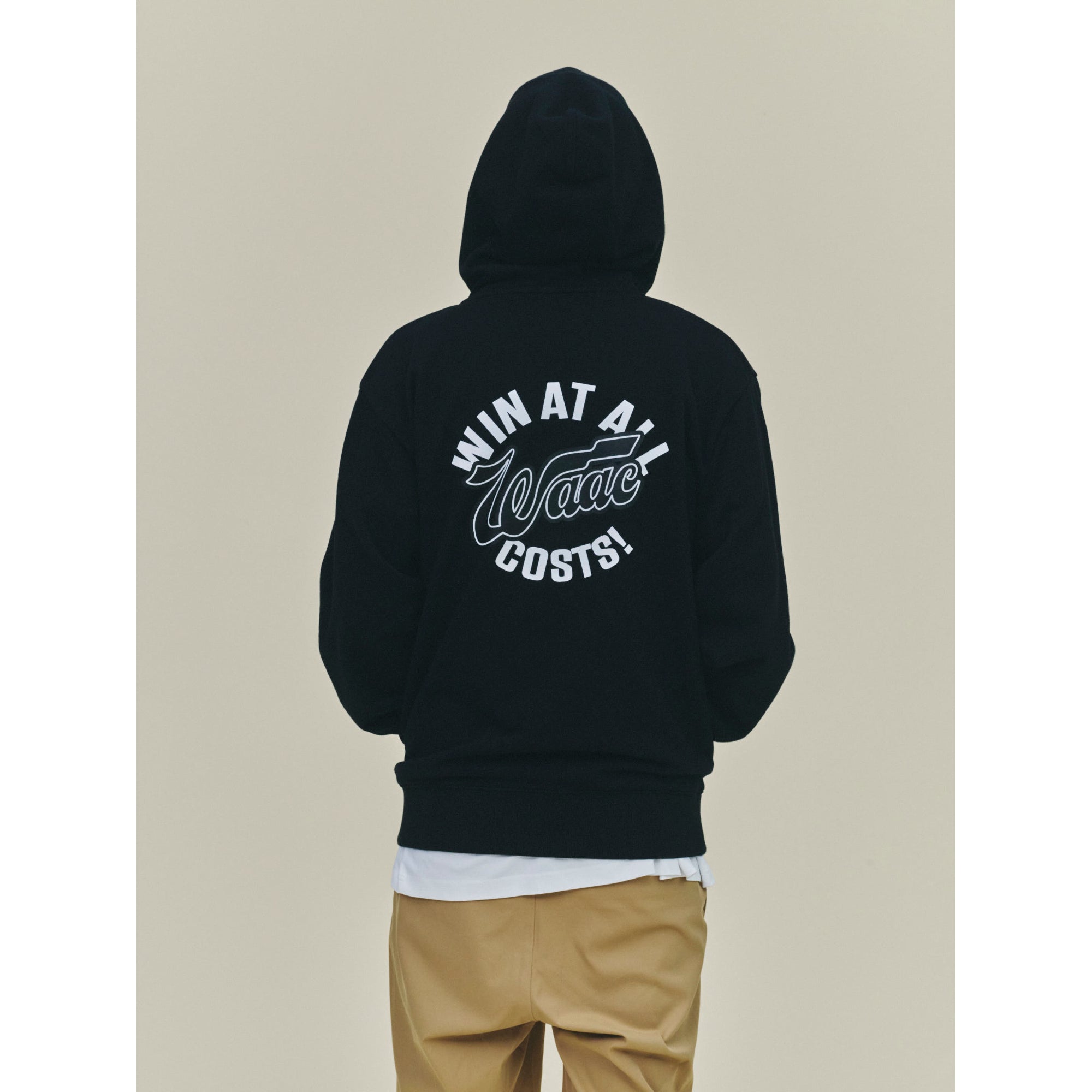 UNISEX ジップアップフーディ ブラック
