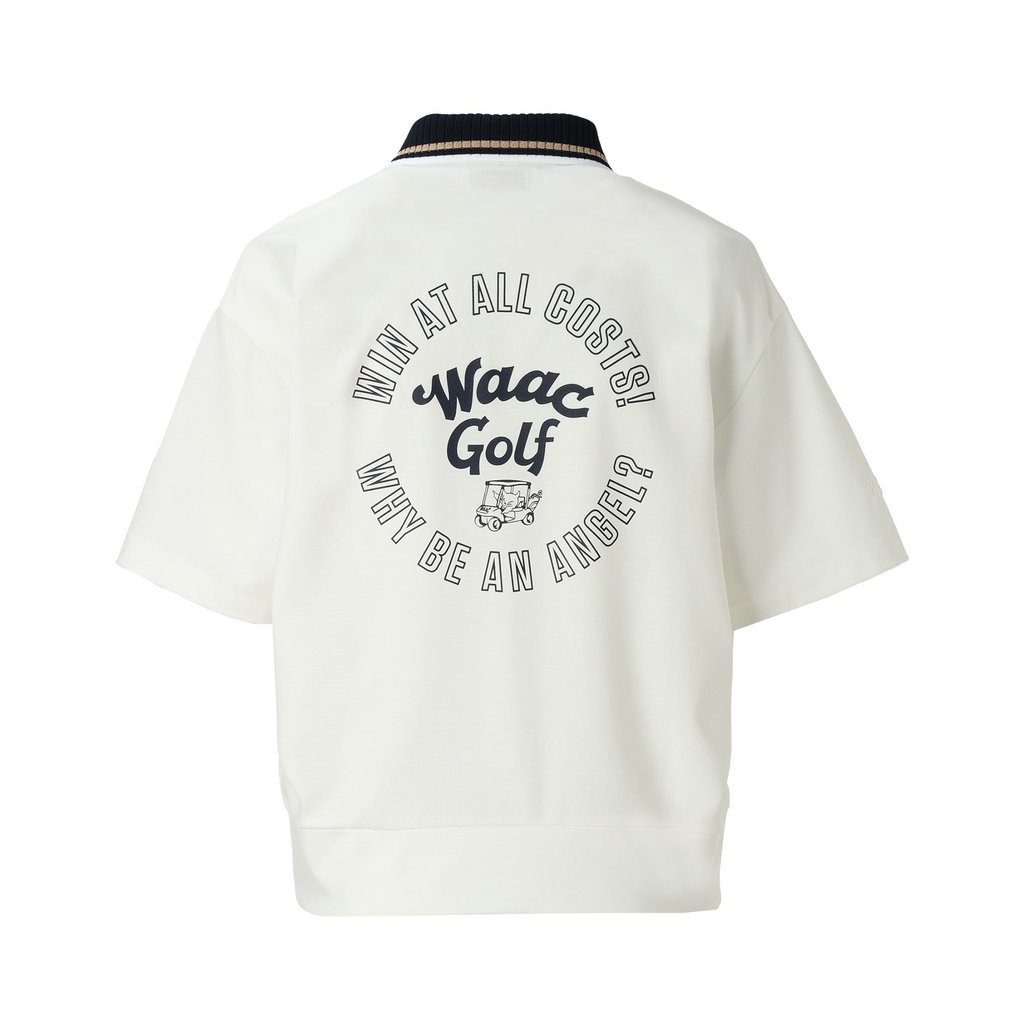 【25SS 新作】WOMEN バックロゴポロシャツ ホワイト