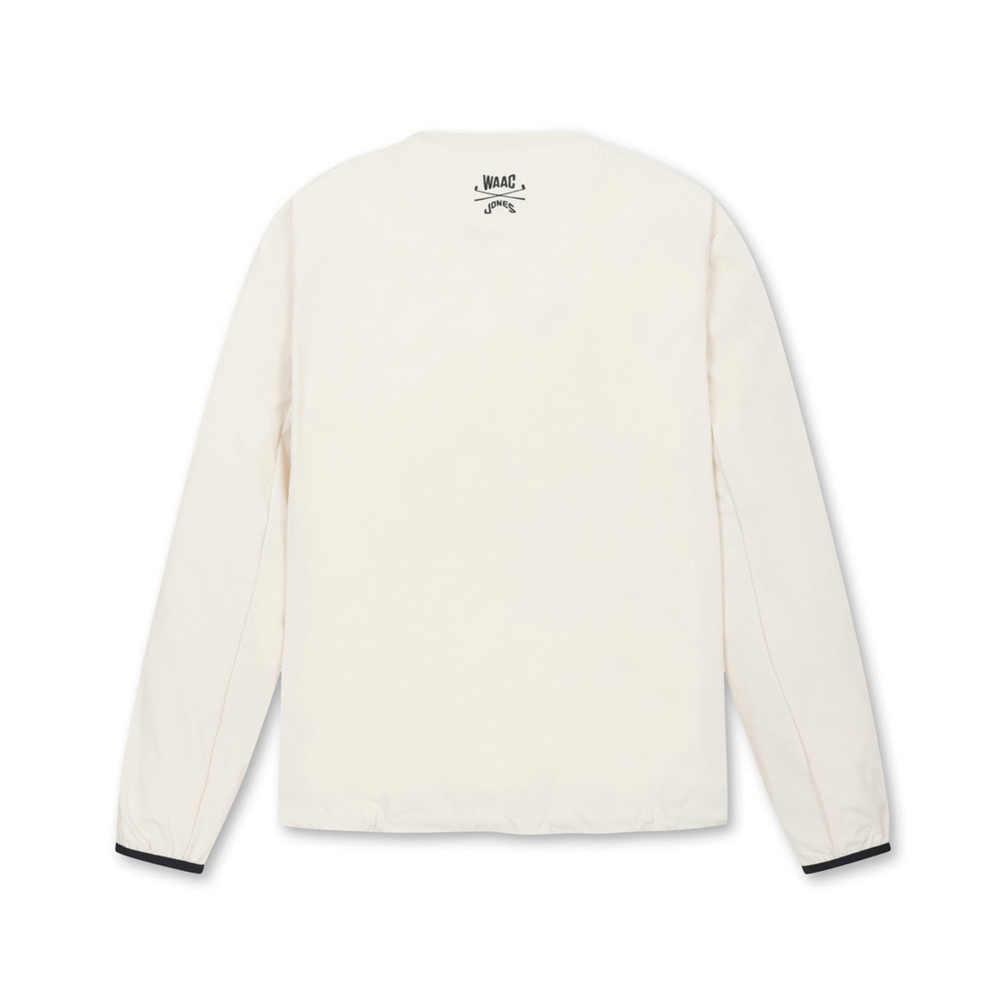 【25SS｜WAAC X JONES】WOMEN カーブロゴプルオーバー アイボリー