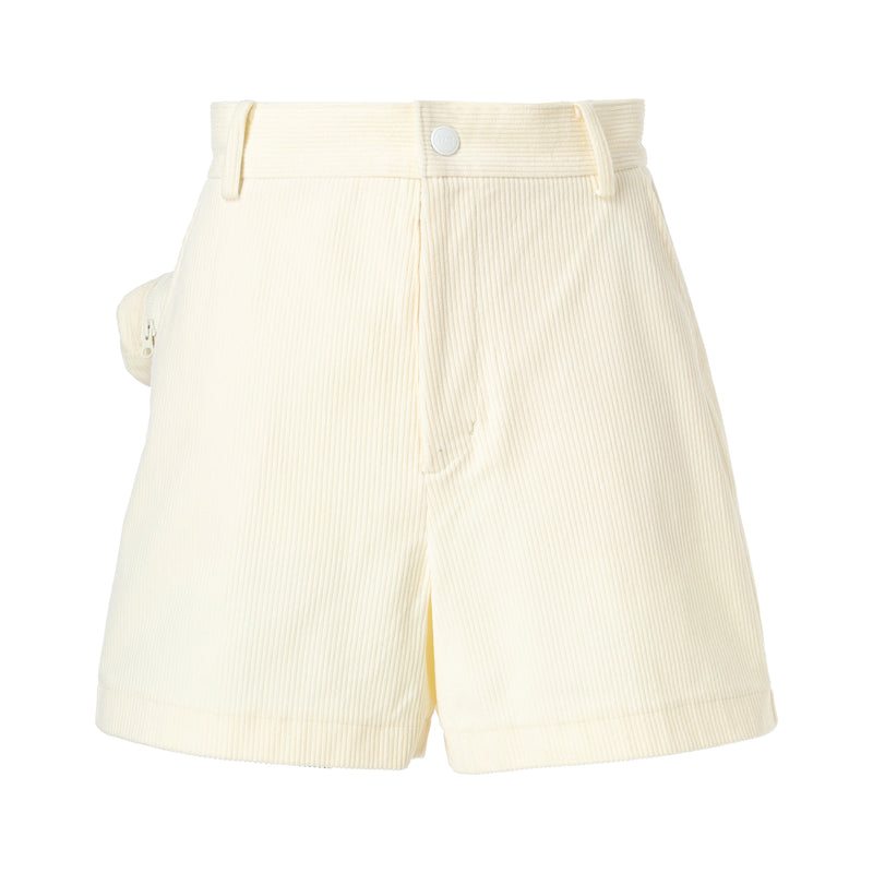 WOMENS コーデュロイショートパンツ アイボリー/072244481