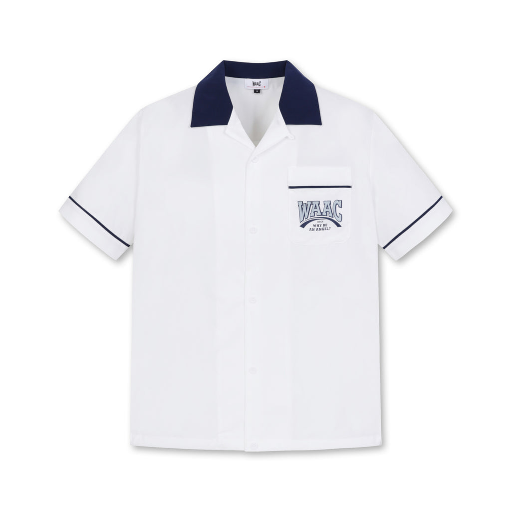 MENS オープンカラーシャツ ホワイト/072342031