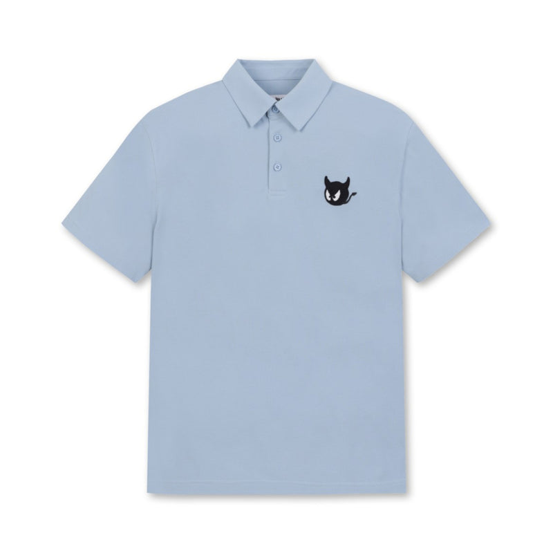 MENS WTOルーズフィットポロシャツ ターコイズ/072342014