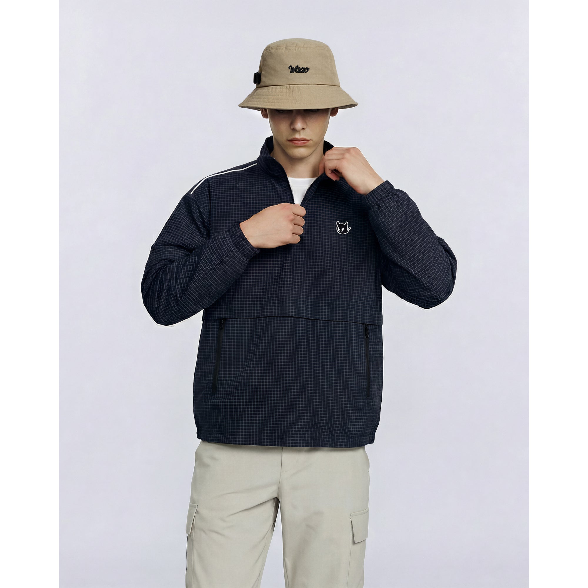 MEN デタッチャブル アノラック ネイビー