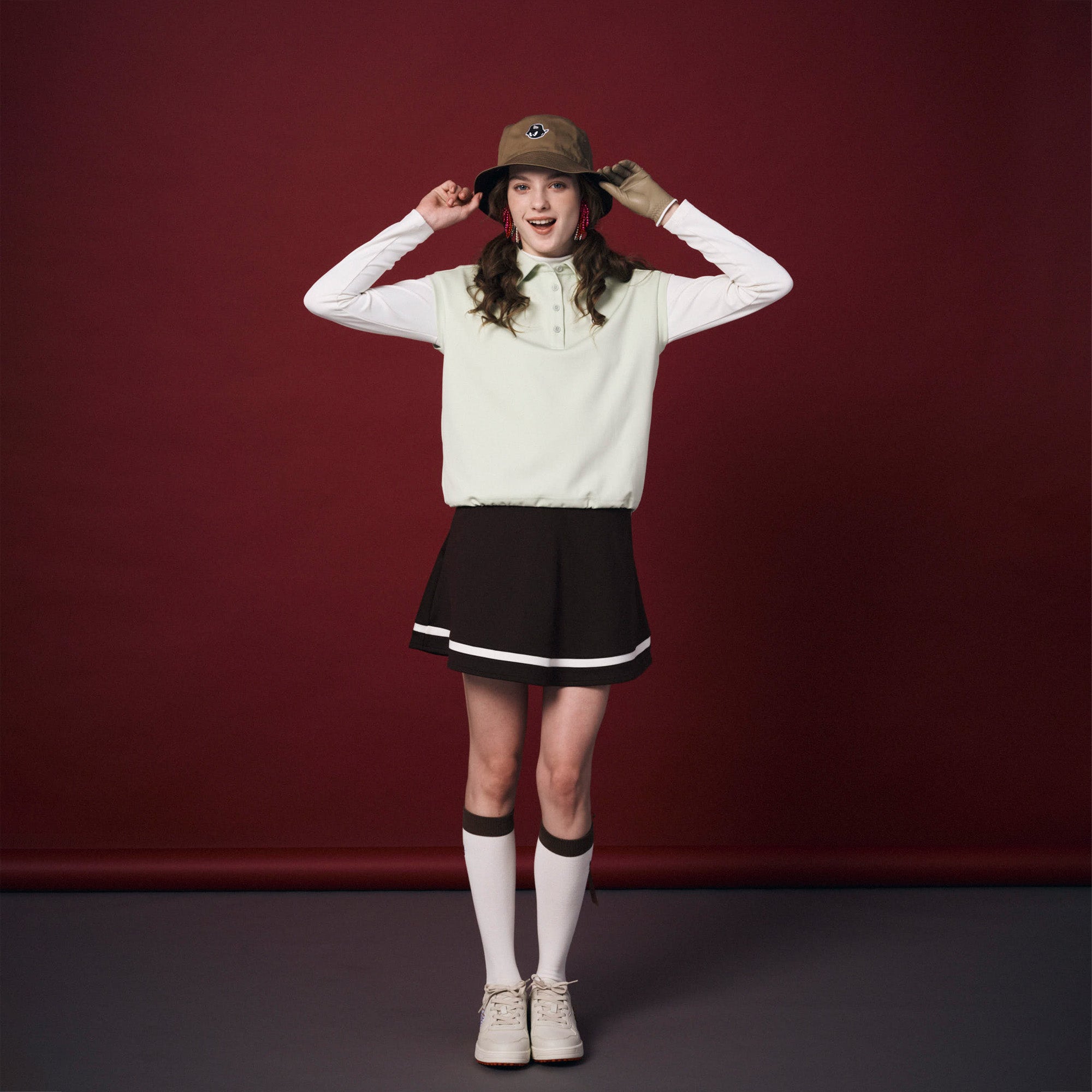 WOMEN スムースジャージースカート アイボリー