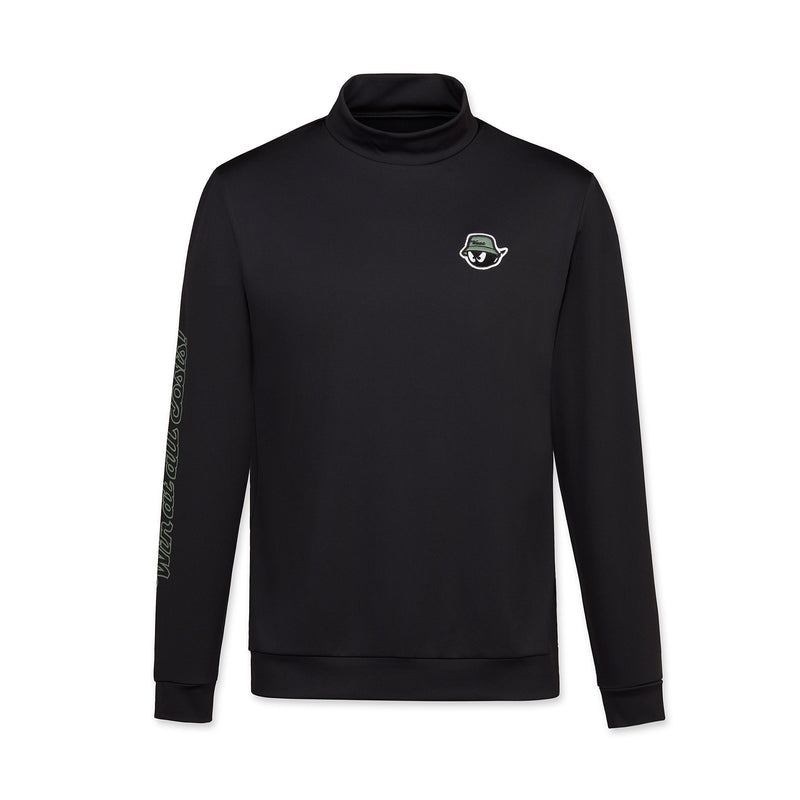 MEN ファンクショナルスムースモックネック ブラック