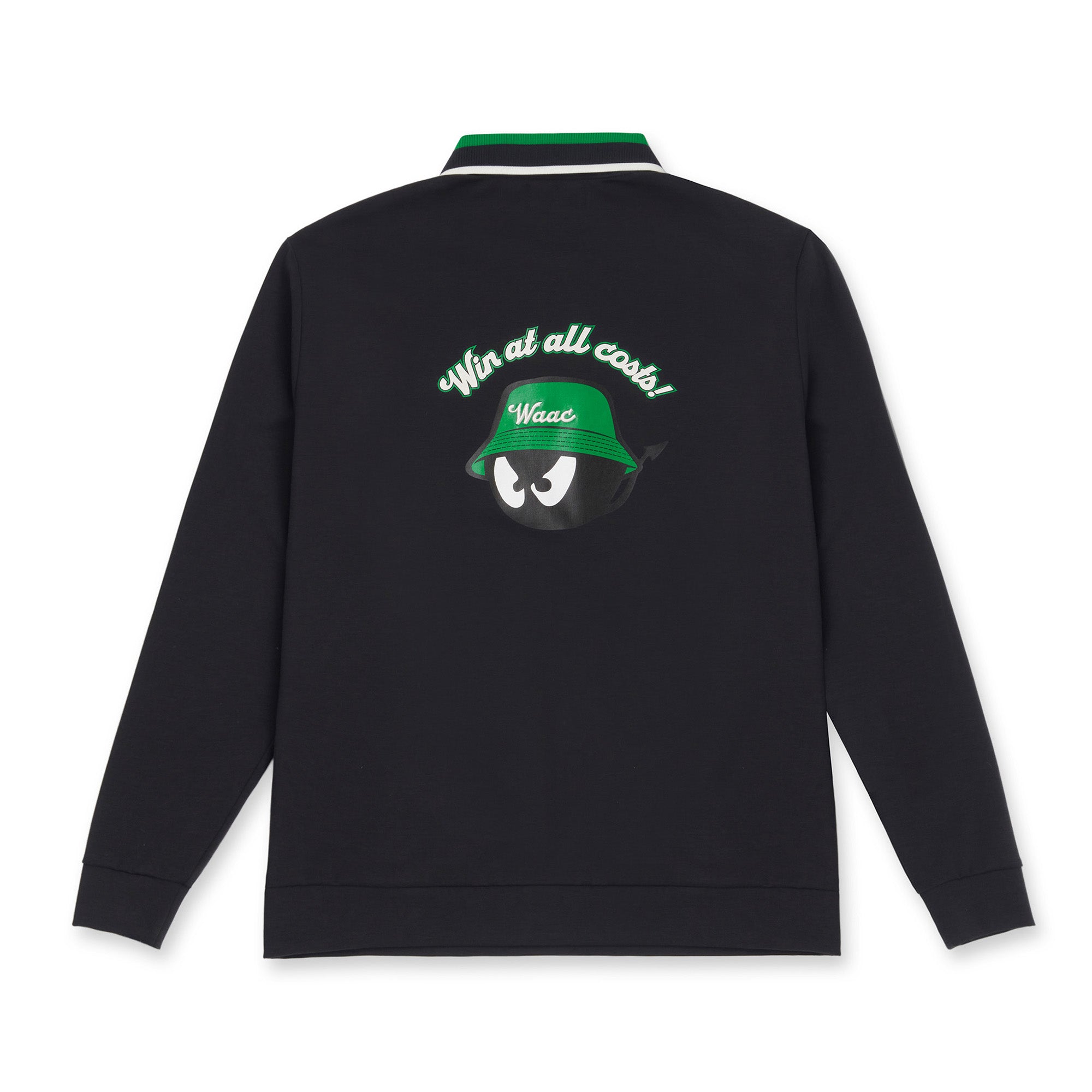 MEN BUCKET WAACKY ライトストレッチポンチポロシャツ ネイビー