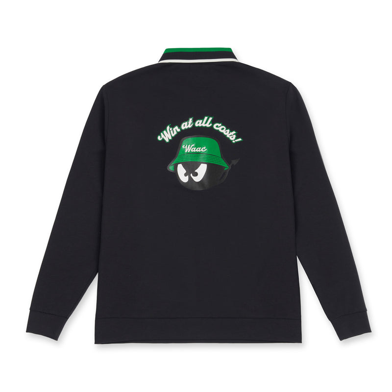 MEN BUCKET WAACKY ライトストレッチポンチポロシャツ ネイビー