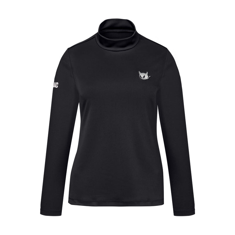 WOMEN ESSENTIAL モックネック ブラック