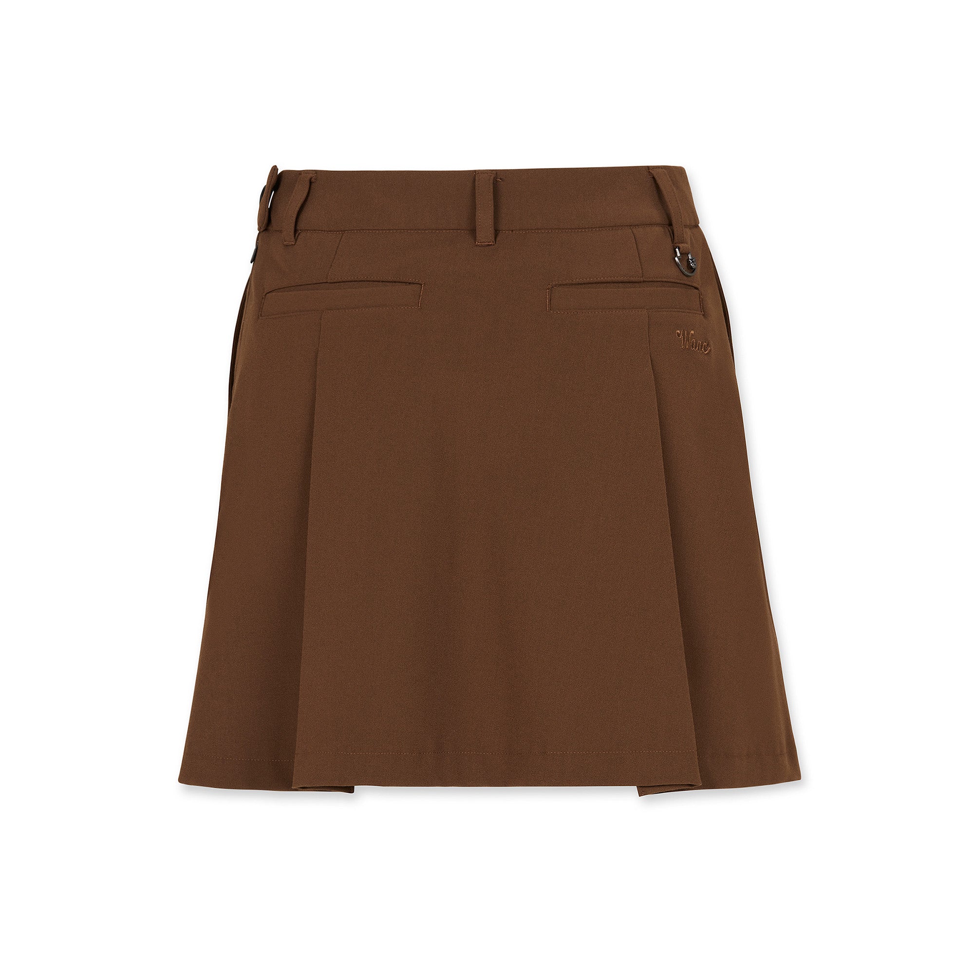 WOMEN タックプリーツスカート キャメル
