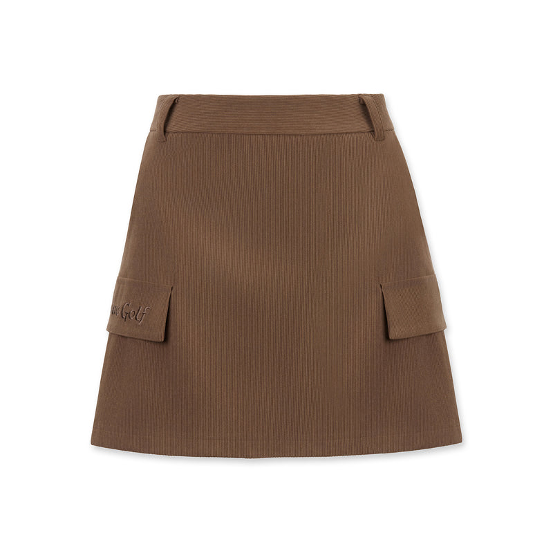 WOMEN コーデュロイスカート ブラウン