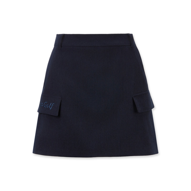 WOMEN コーデュロイスカート ネイビー
