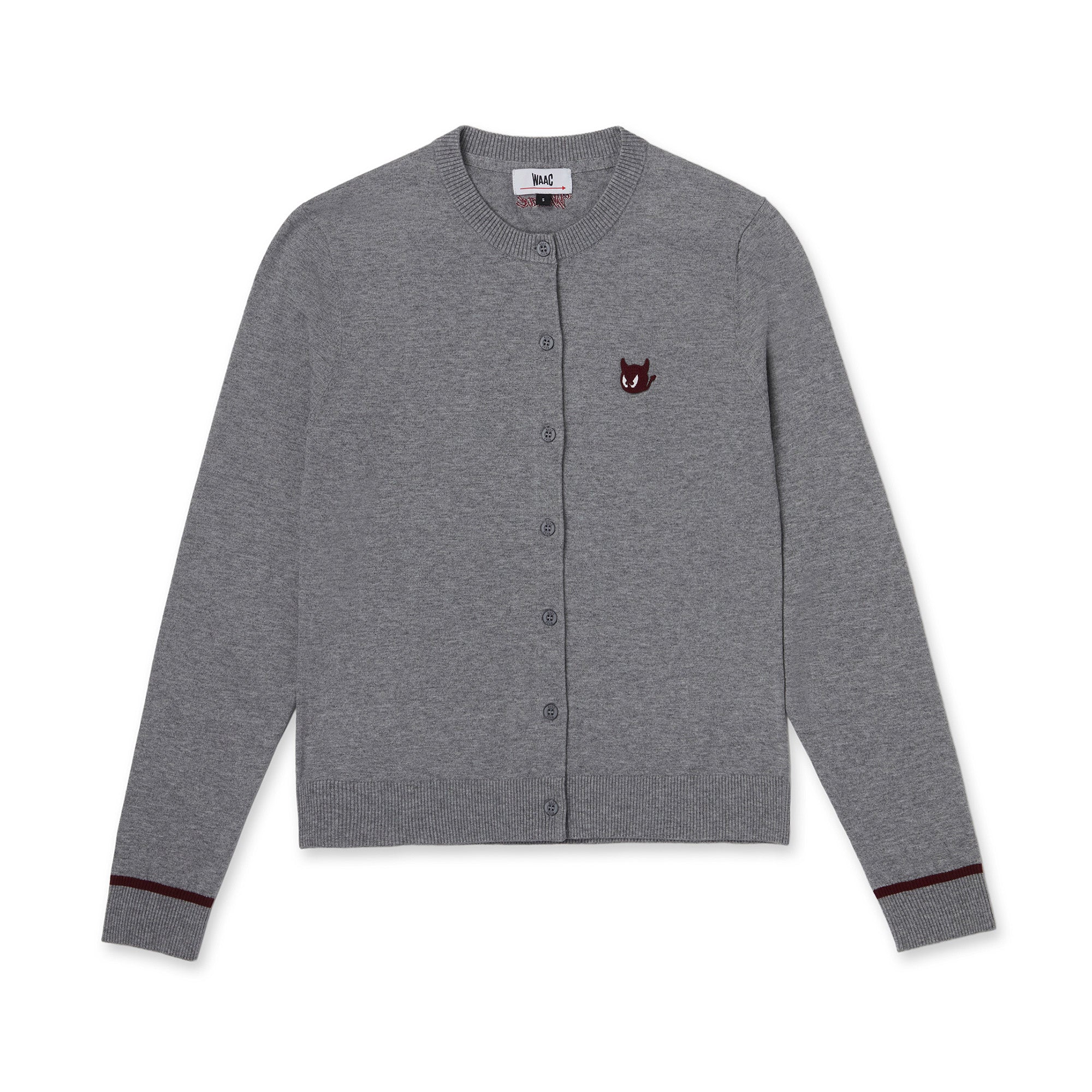 WOMEN ESSENTIAL ニットカーディガン グレー