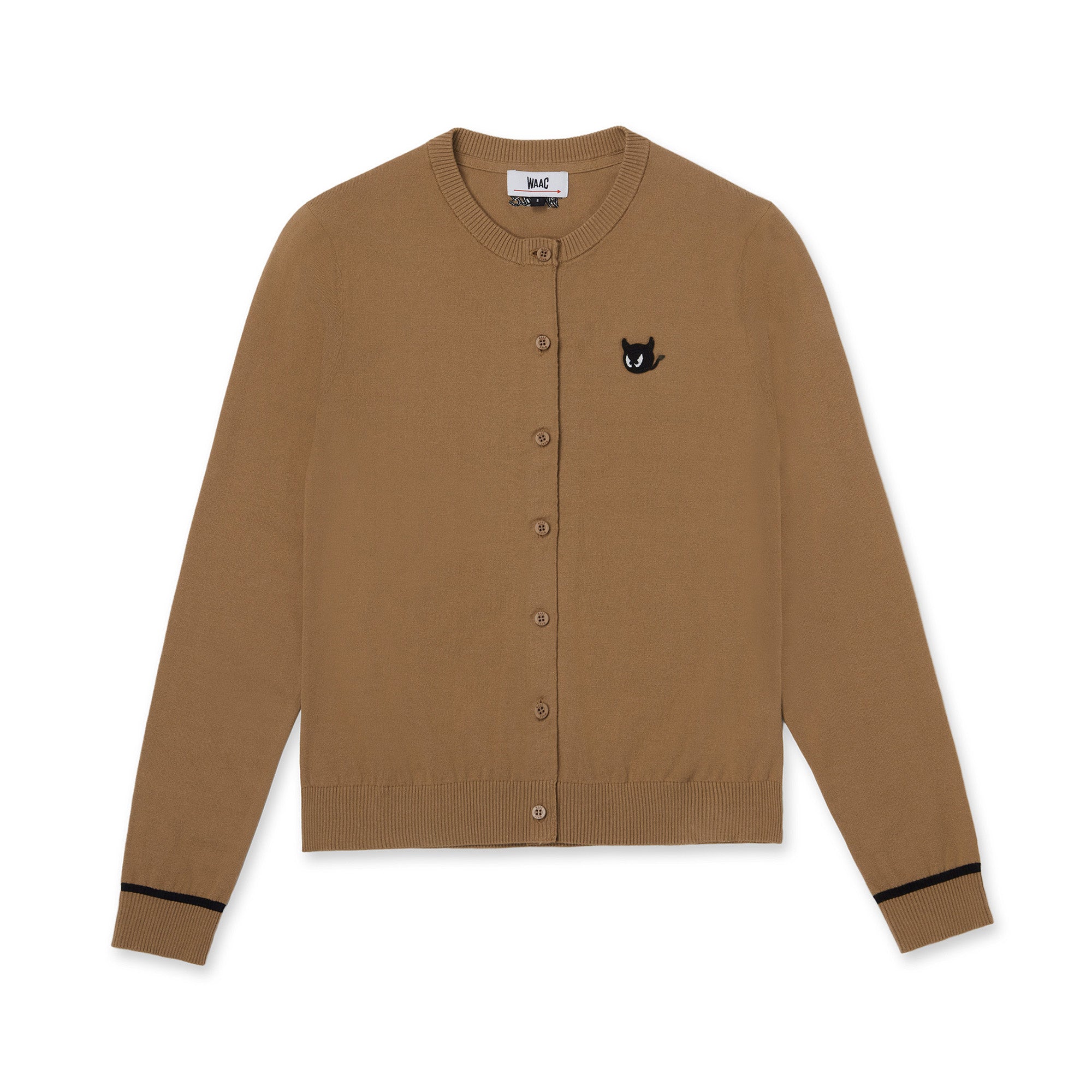 WOMEN ESSENTIAL ニットカーディガン ベージュ
