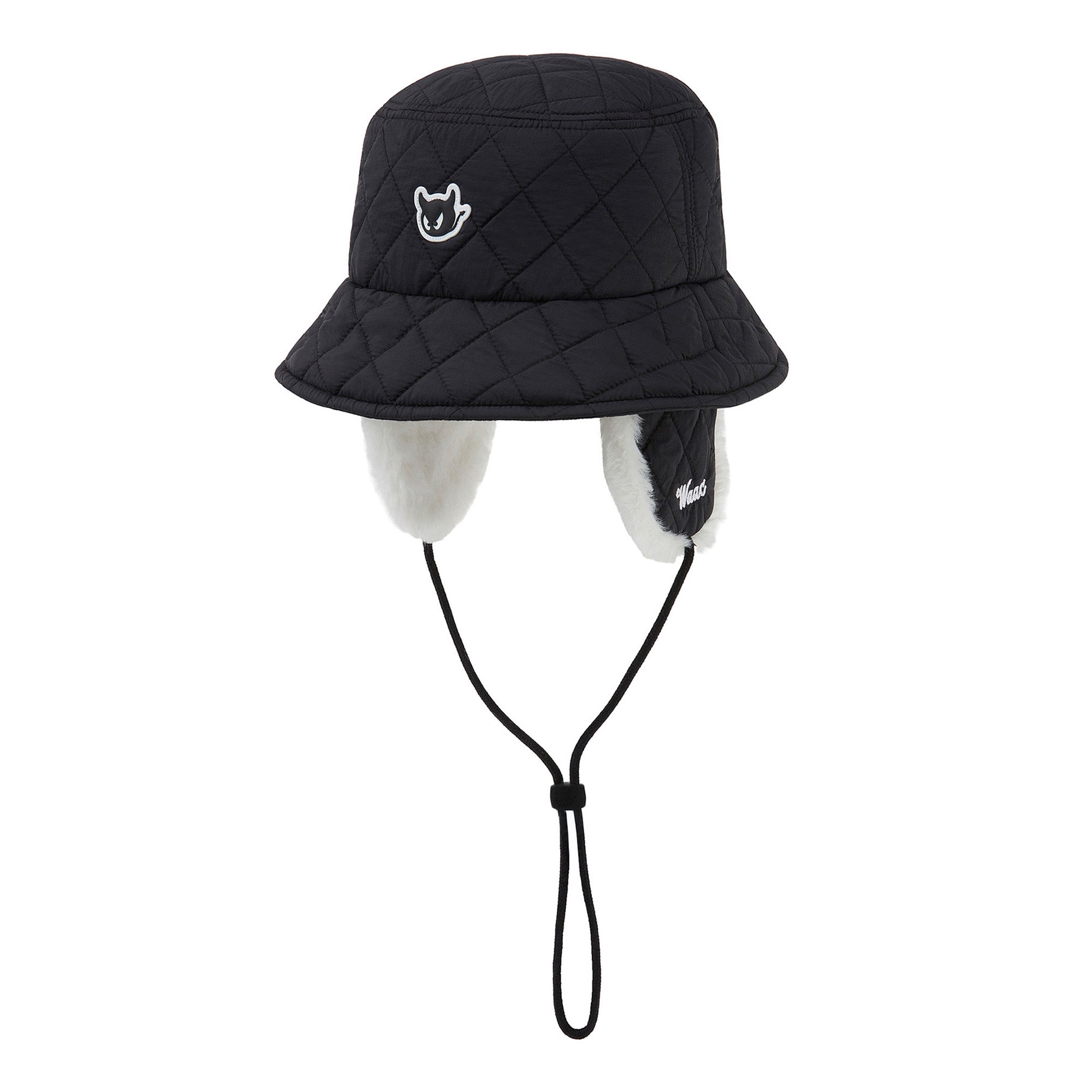 UNISEX イヤーフラップバケットハット ブラック