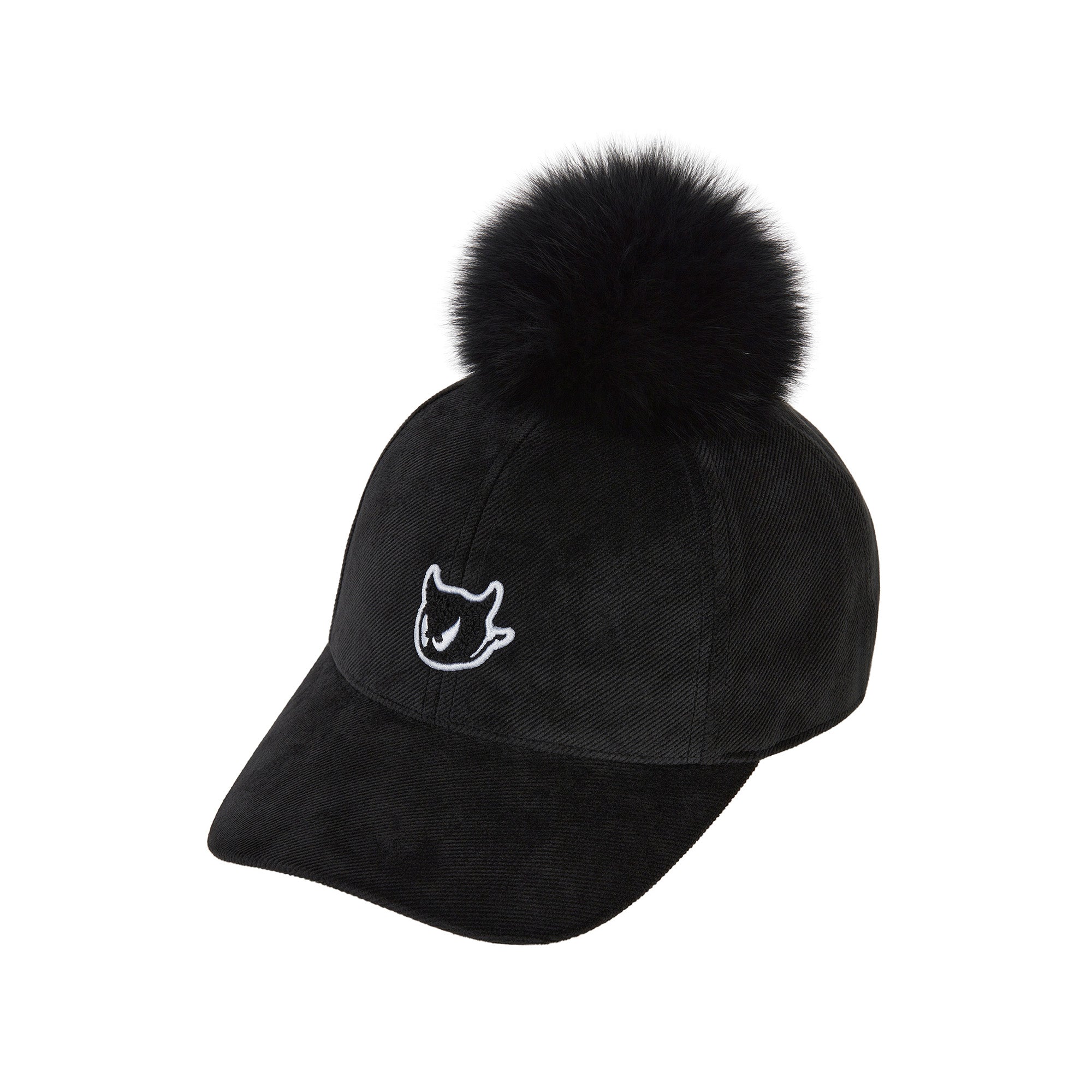 UNISEX ポンポンキャップ ブラック