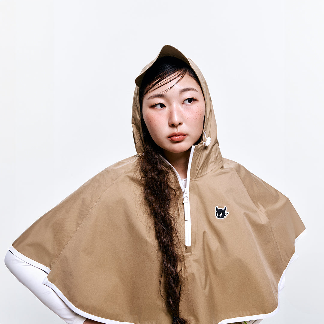 25SS】WOMEN レインポンチョ ベージュ