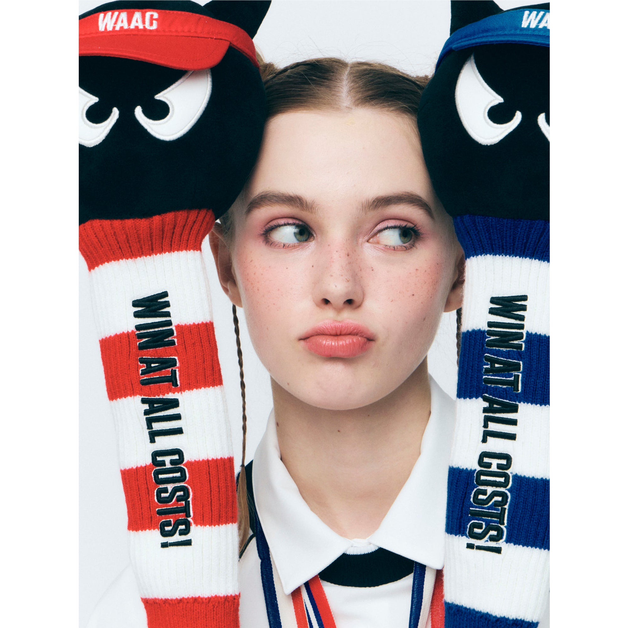 UNISEX バイザー FWウッドカバー ブルー