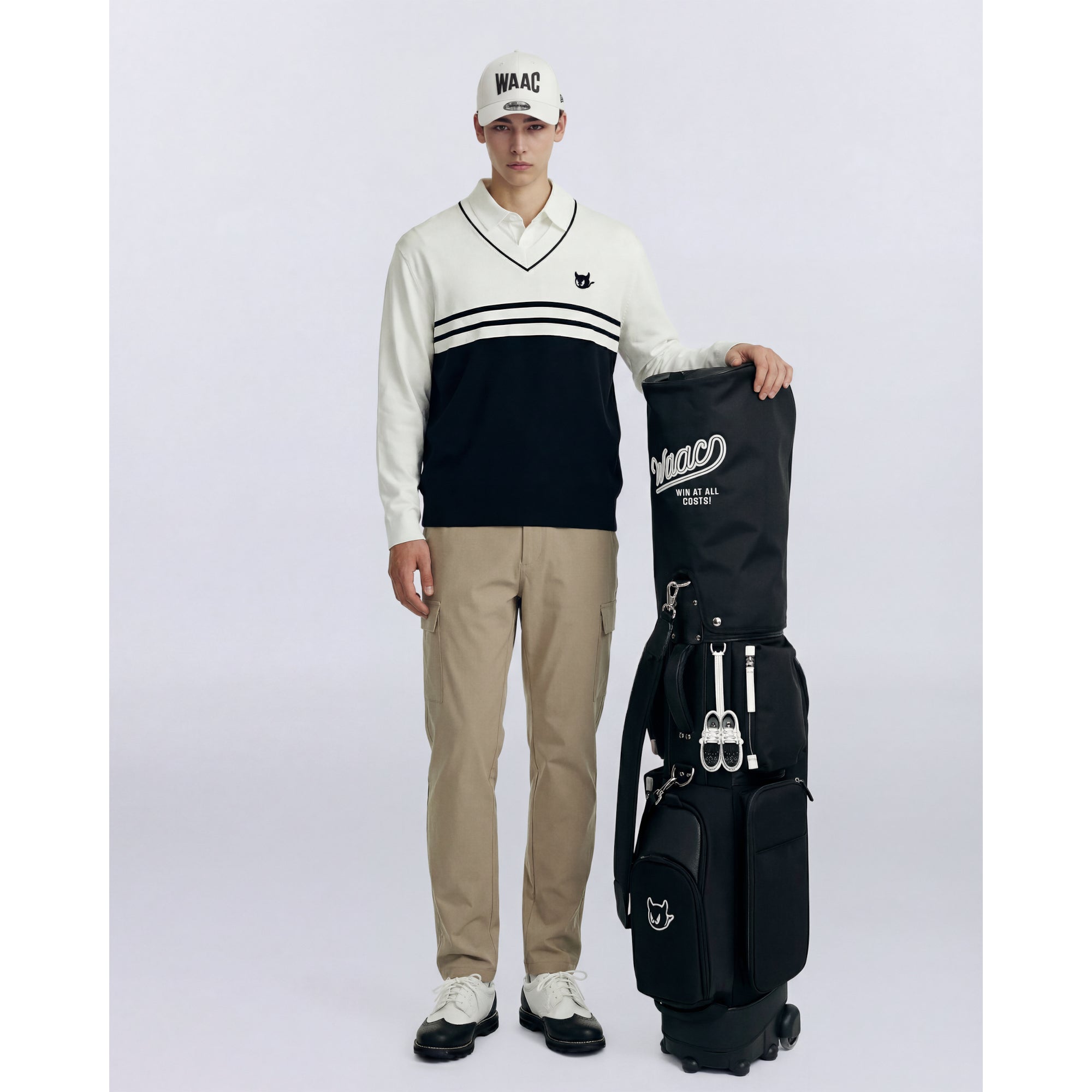 UNISEX 2輪キャディバッグ ブラック