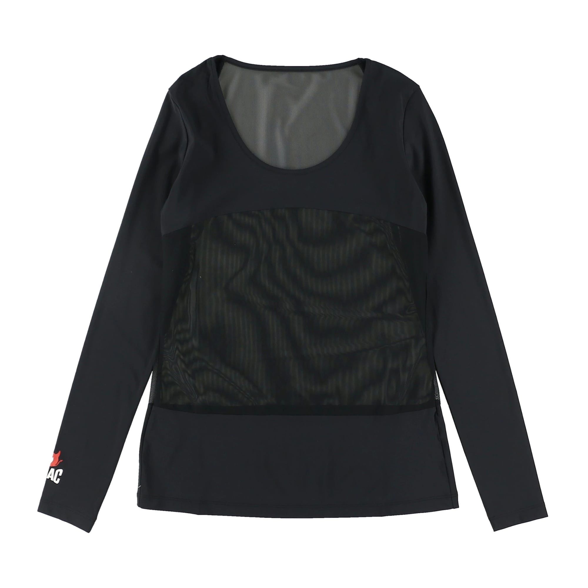 【紫外線カット機能】WOMENS ライトナイロンハイテンション 長袖インナー ブラック/072232050