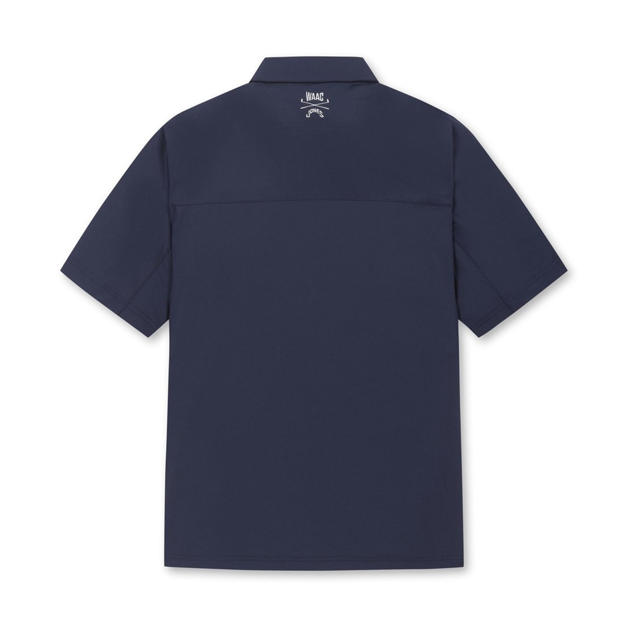【25SS｜WAAC X JONES】MEN ラインポイントポロシャツ ネイビー