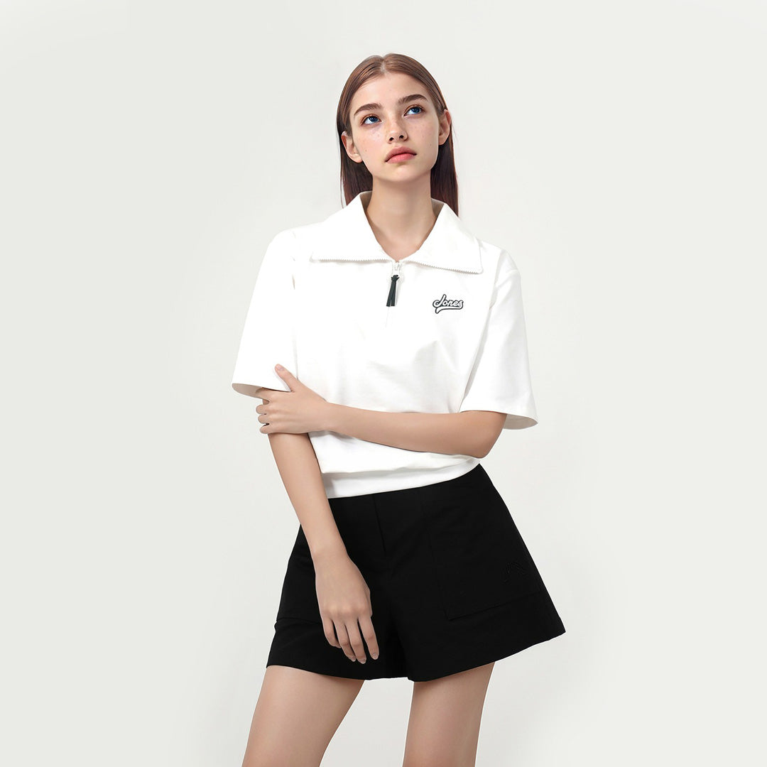 【25SS｜WAAC X JONES】WOMEN ルーズフィットスウェットシャツ ホワイト