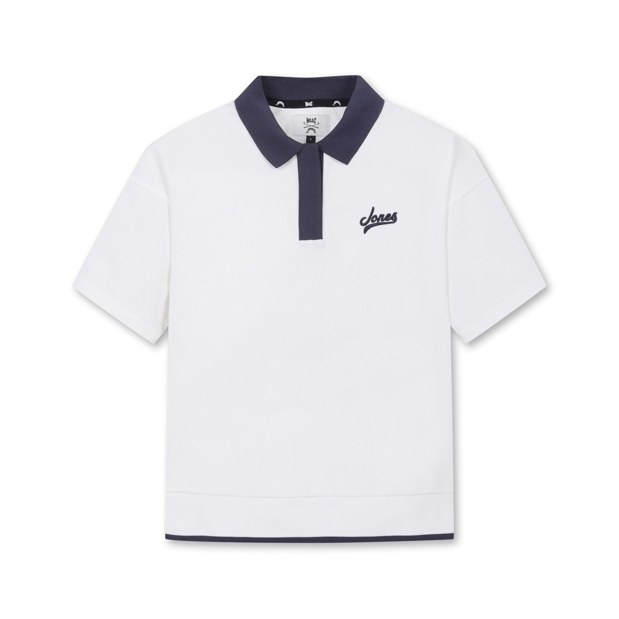 【25SS｜WAAC X JONES】WOMEN ショートスリーブポロシャツ ホワイト