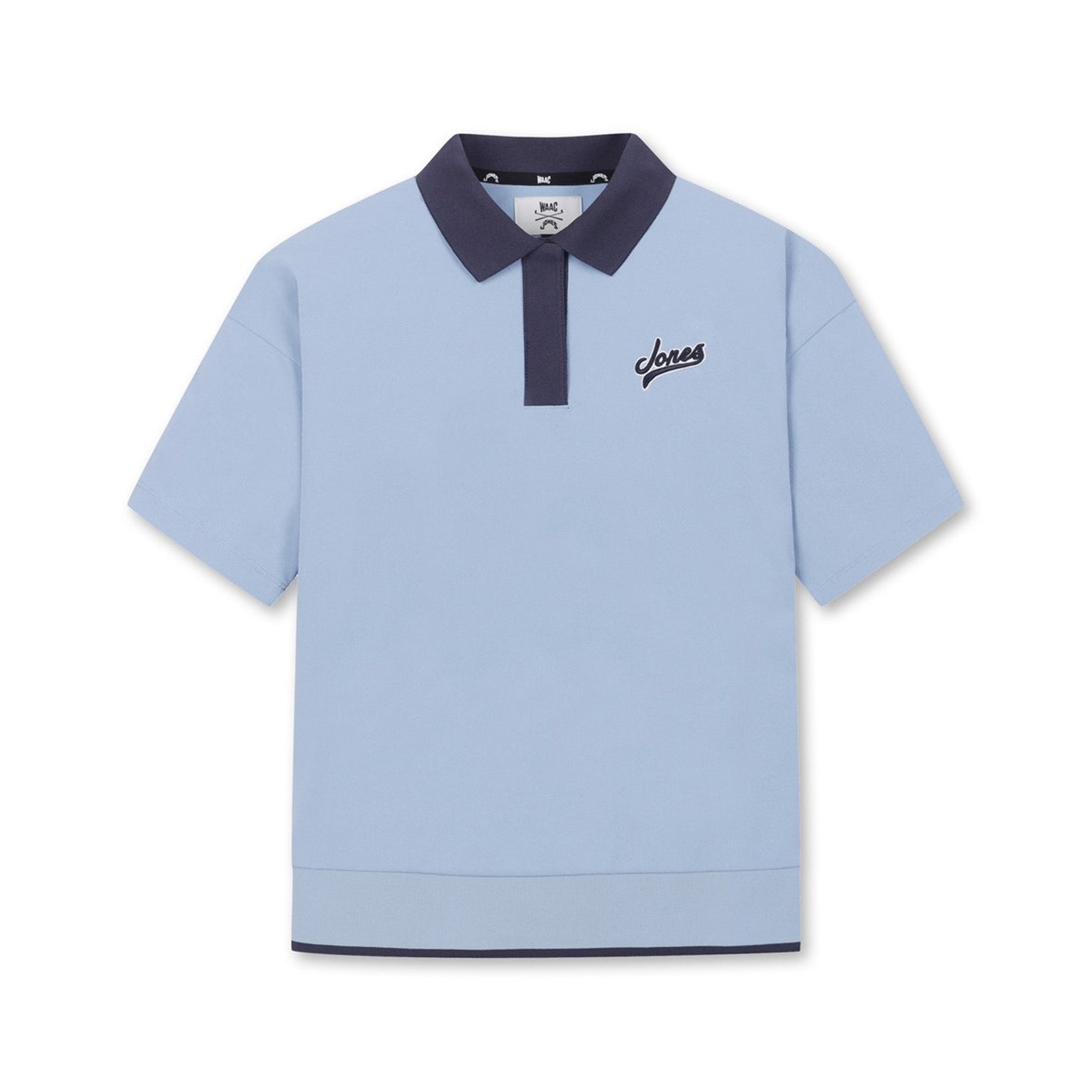 【25SS｜WAAC X JONES】WOMEN ショートスリーブポロシャツ ライトブルー