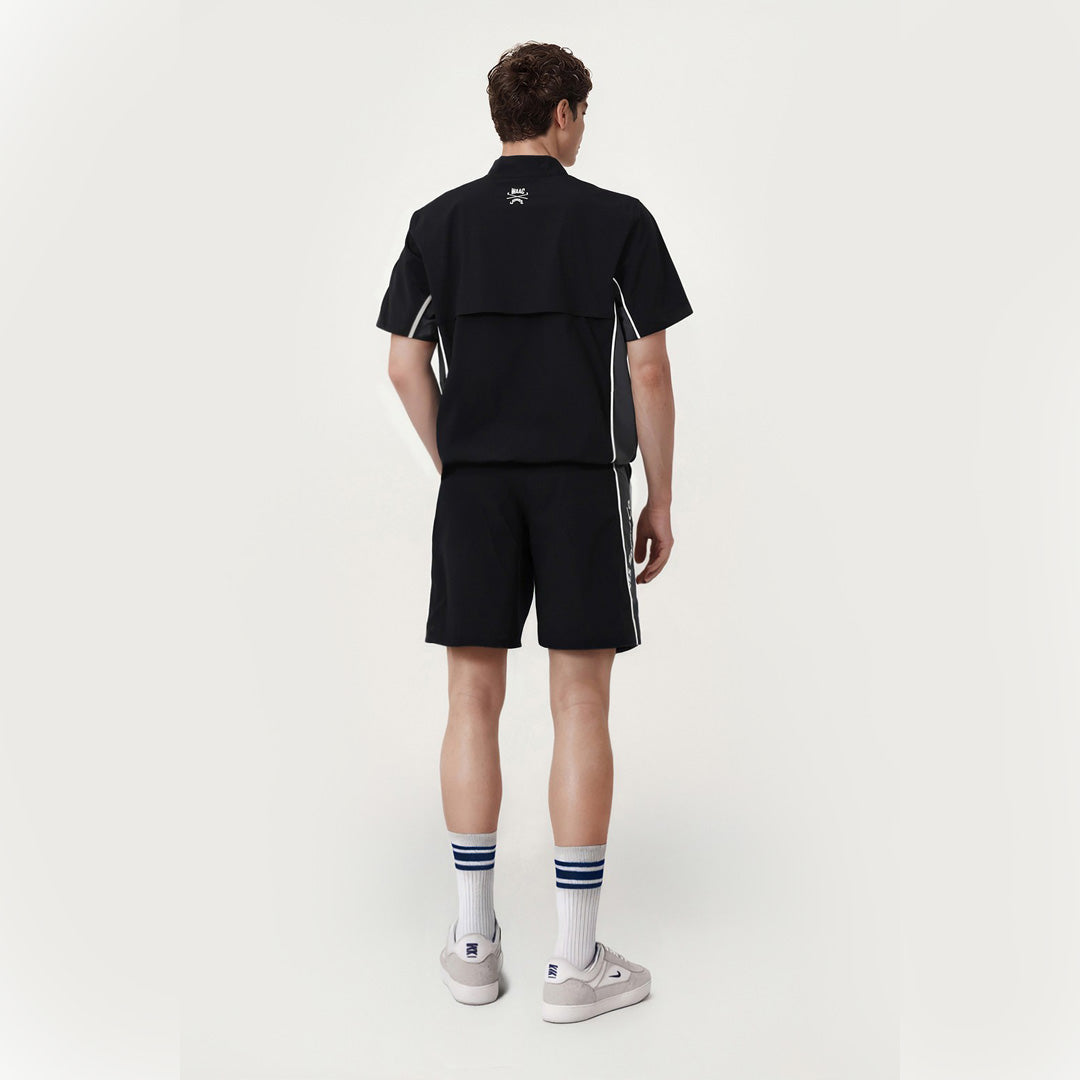 【WAAC X JONES】MEN パイピングアノラック ブラック