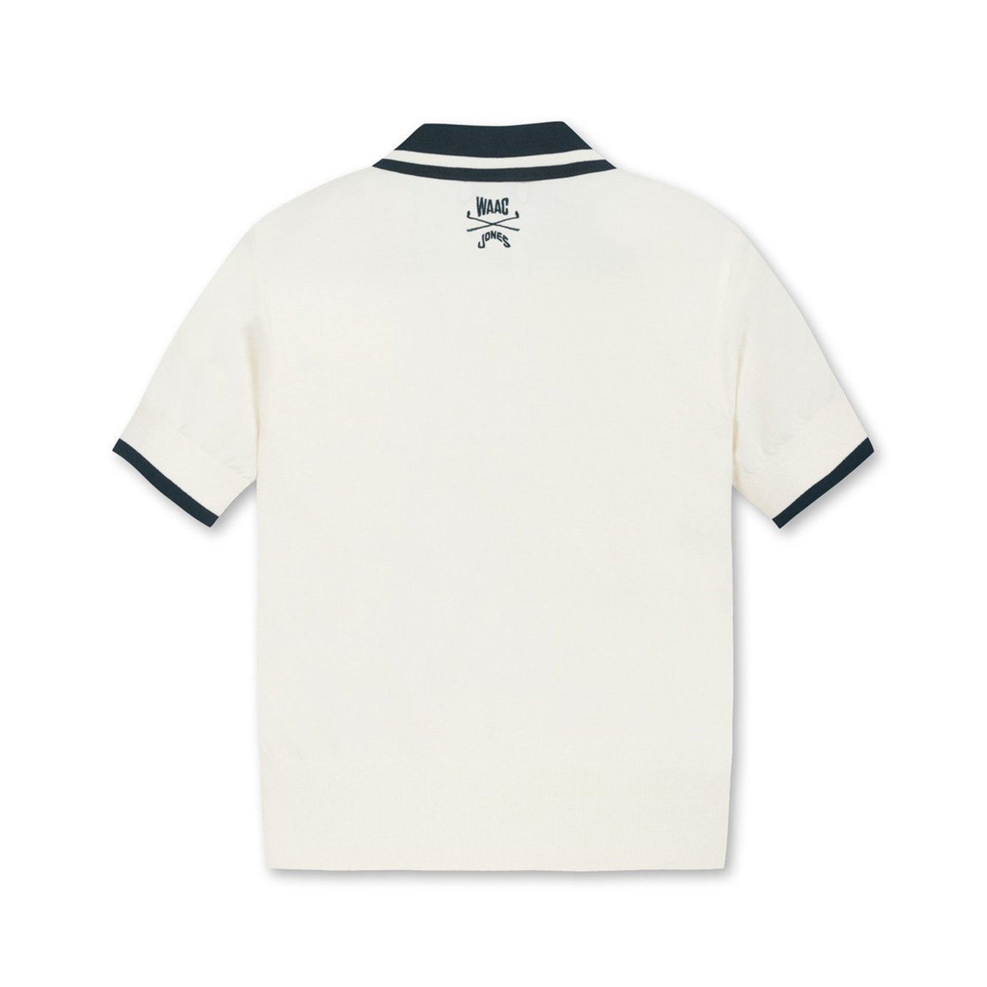 【25SS｜WAAC X JONES】WOMEN サマーニットポロシャツ ホワイト