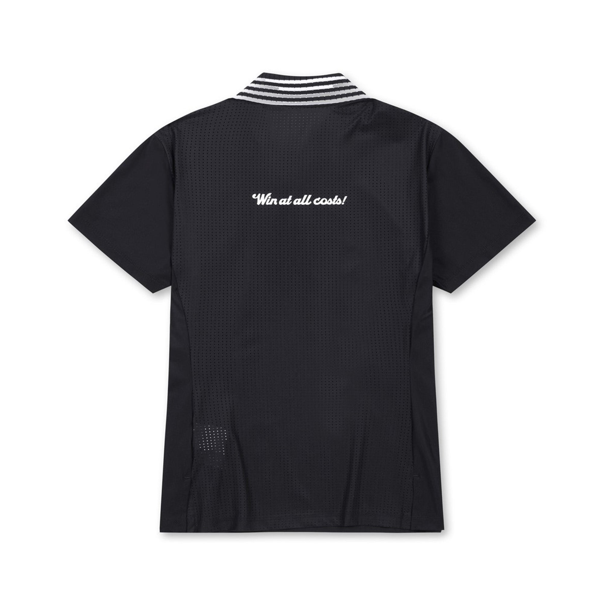 【25SS 新作】WOMEN クールジャージポロシャツ ブラック