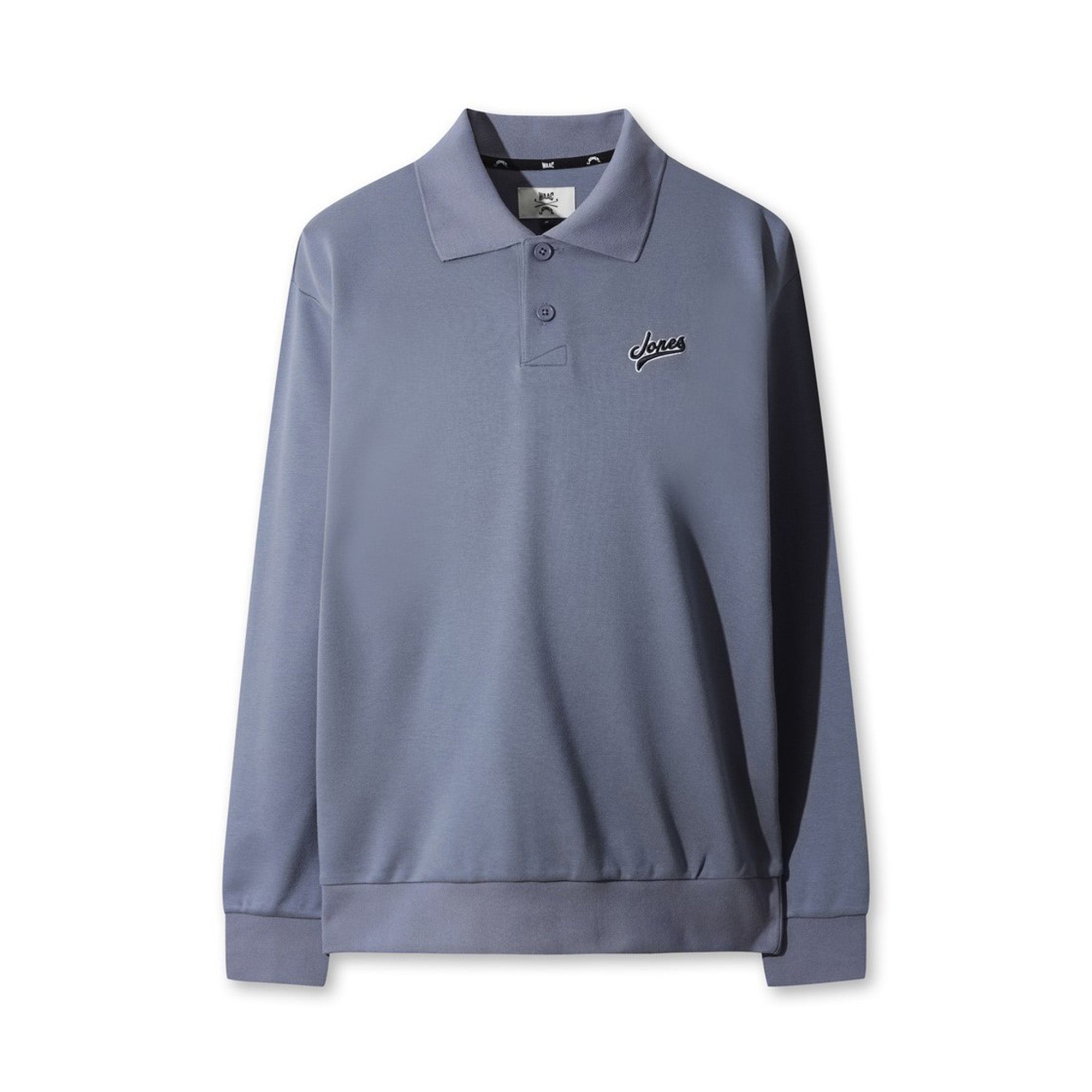 【WAAC X JONES】MEN スウェットポロシャツ サックスブルー