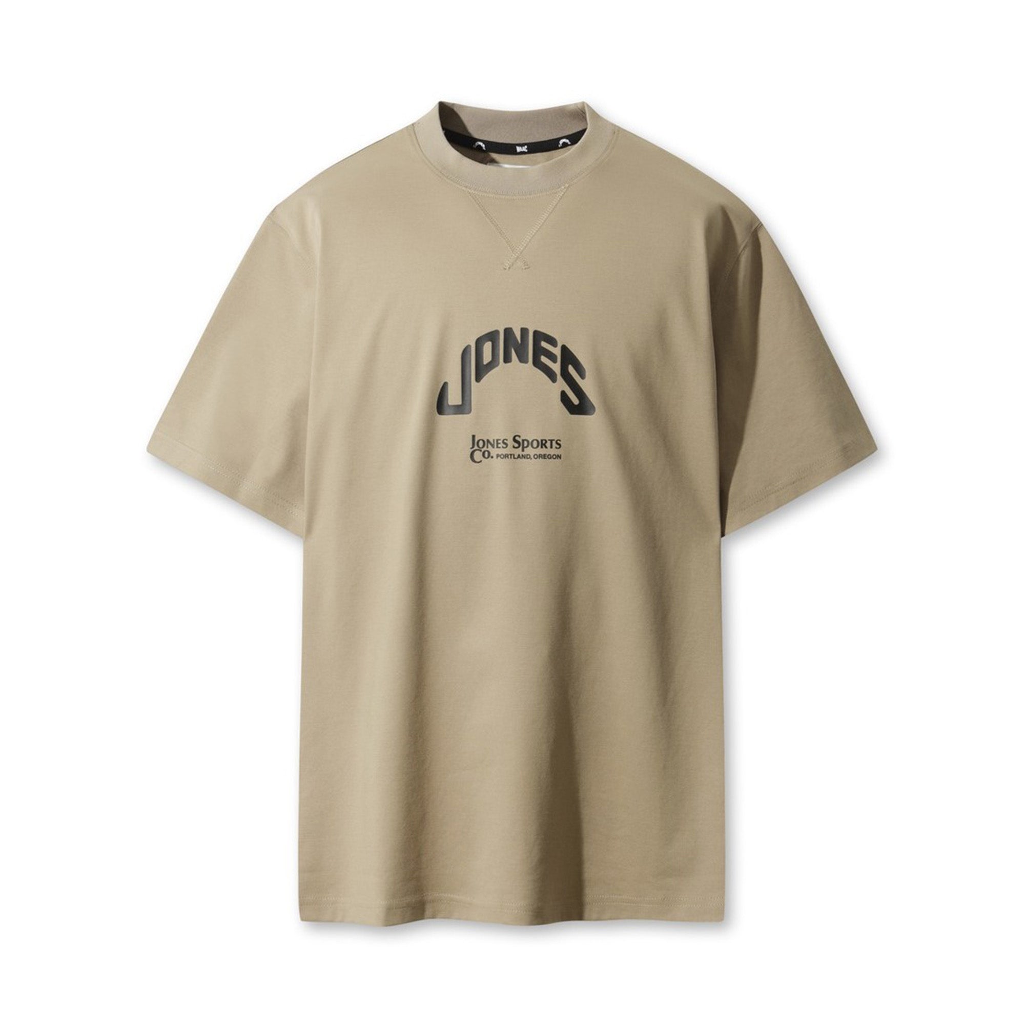 【WAAC X JONES】MEN ロゴクルーネックTシャツ ベージュ