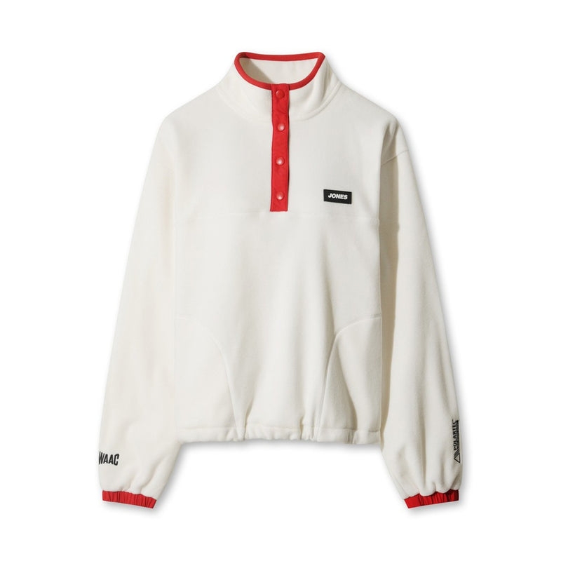 【WAAC X JONES】WOMEN レトロフリースプルオーバー アイボリー