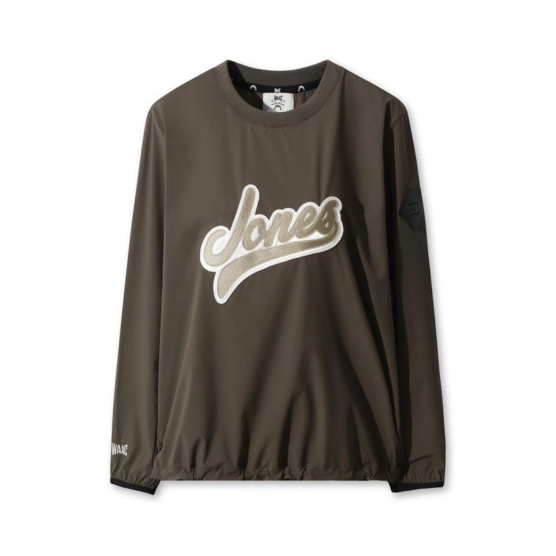 【WAAC X JONES】WOMEN カーブロゴプルオーバー ブラウン