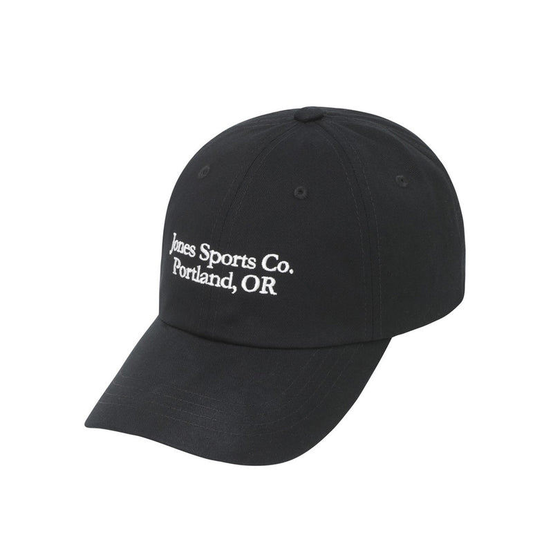 【WAAC X JONES】UNISEX タイポグラフィーキャップ ブラック