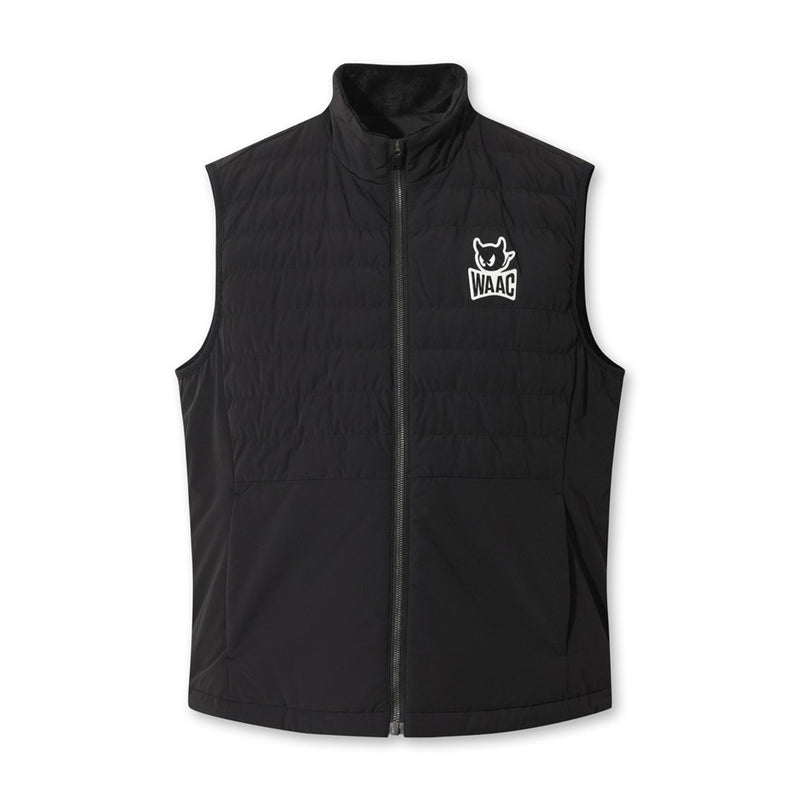 MEN パデッドフルジップベスト ブラック